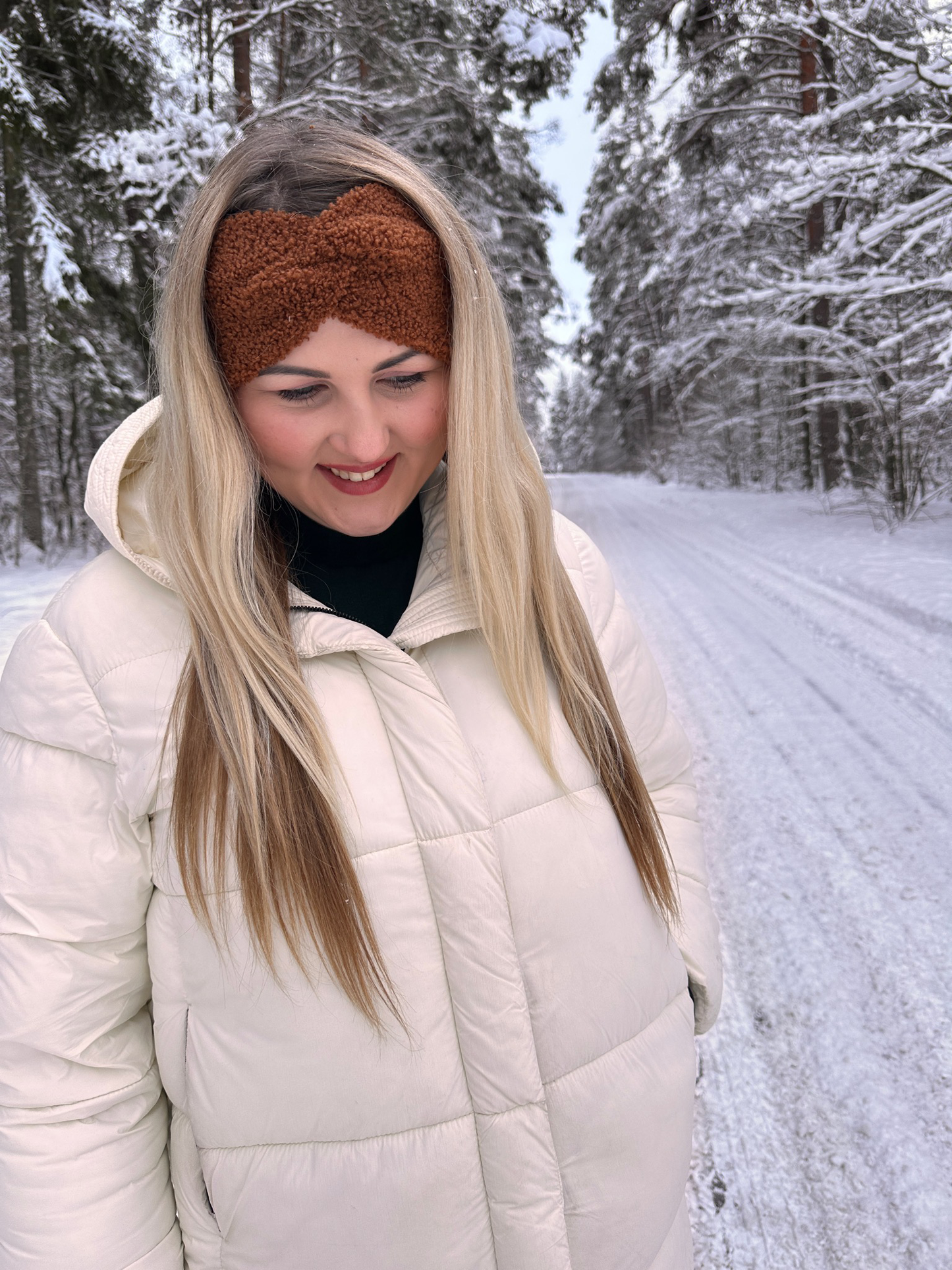 Šviesiai ruda Teddy 🧸 galvajuostė