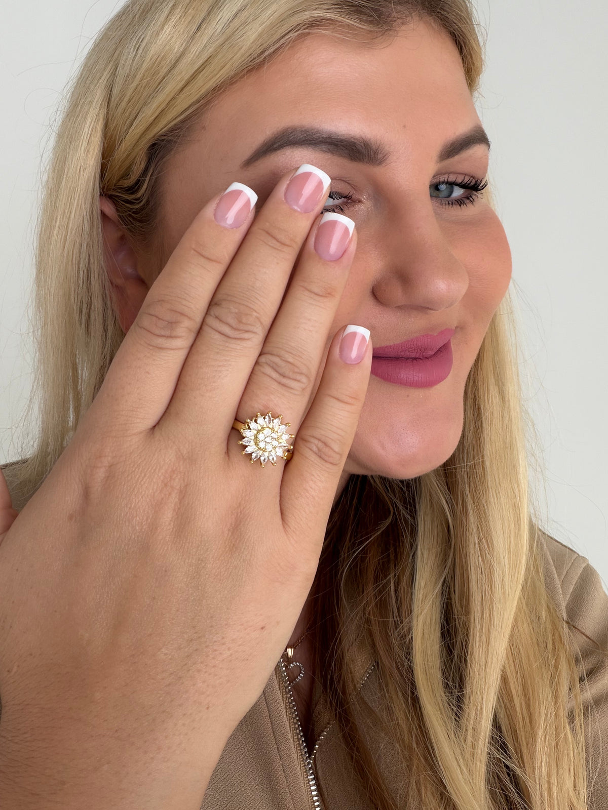 Antistresinis žiedas Snaigė GOLD