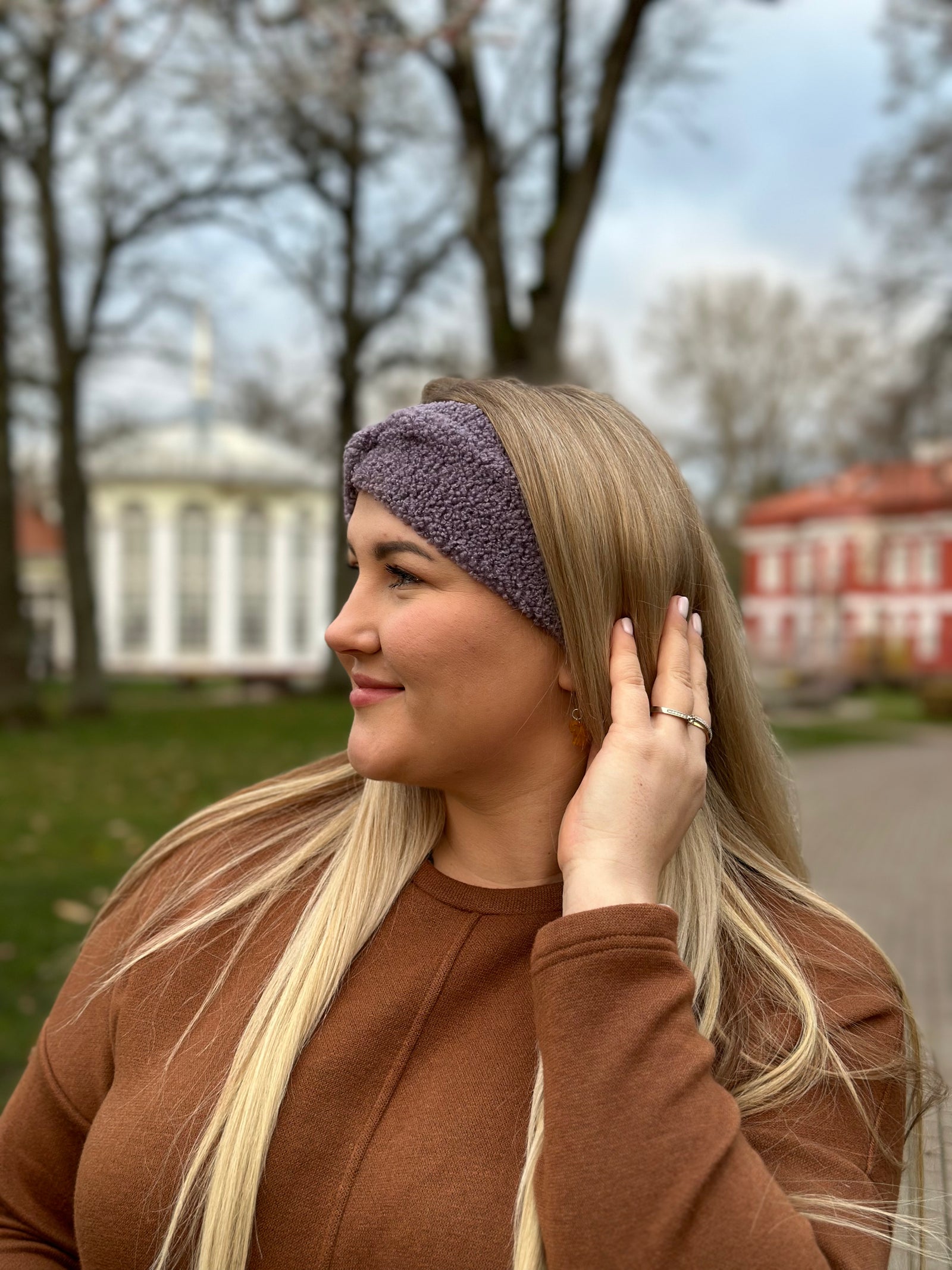 Pelenų alyvinė Teddy 🧸 galvajuostė