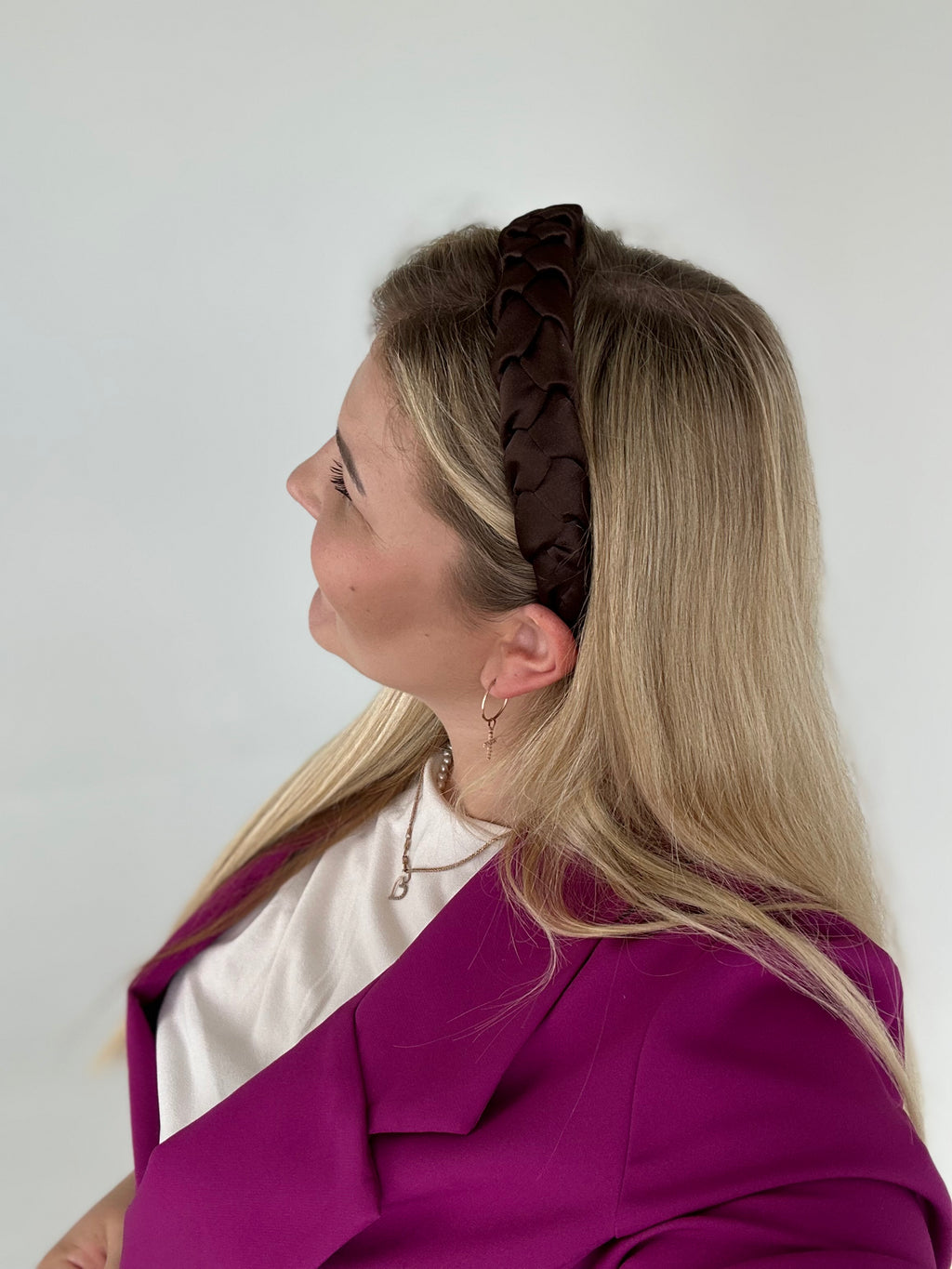 Šokoladinis su blizgesiu pintas lankelis 🤎