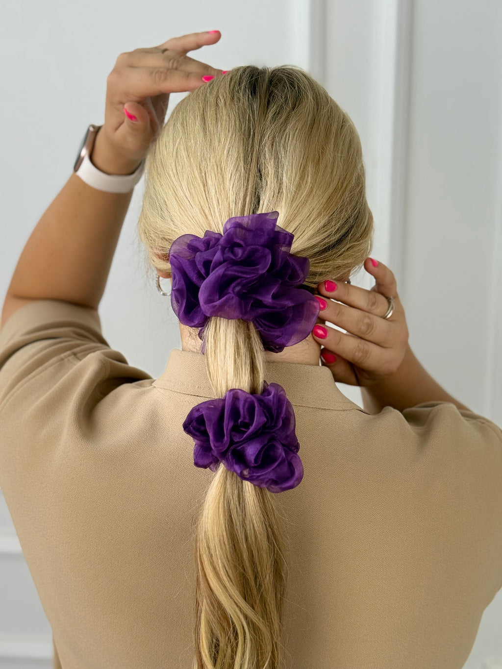 Violetinė organzos gumelė 💜