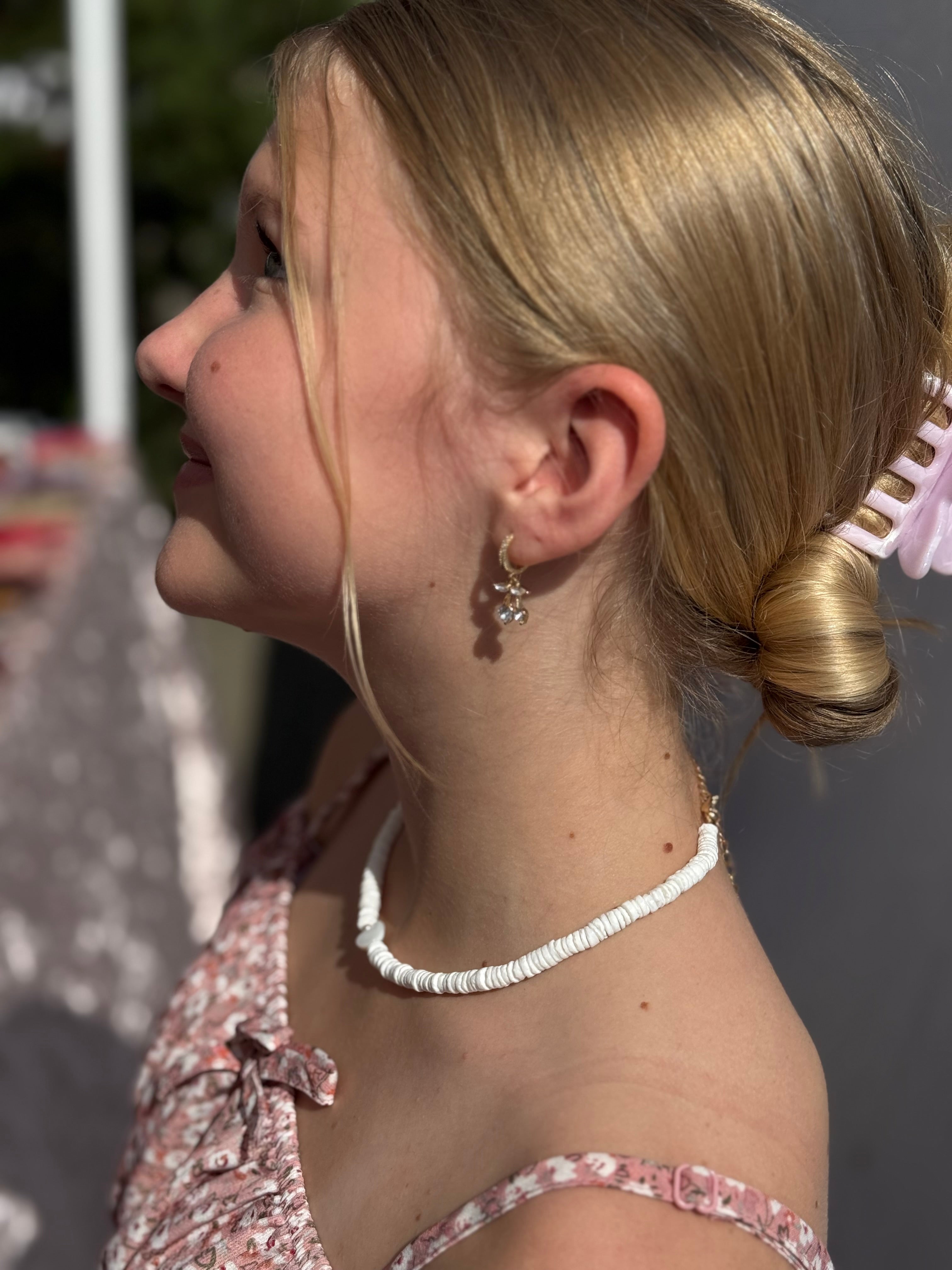 Natūralių kriauklių vėrinys su širdele 🤍