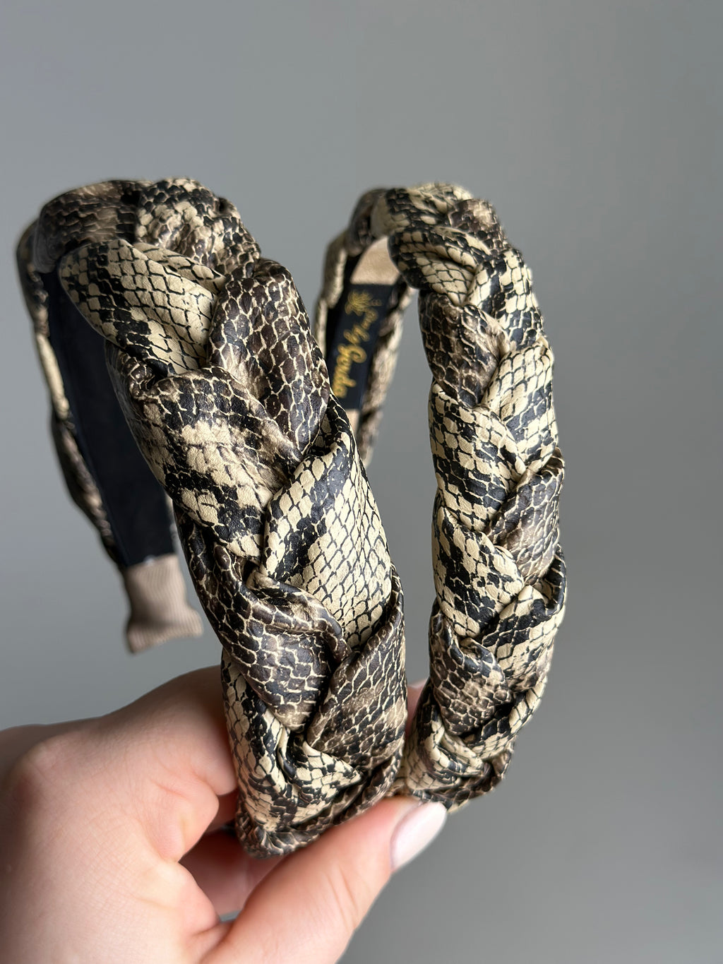 Gyvatės rašto eko odos lankelis 🐍