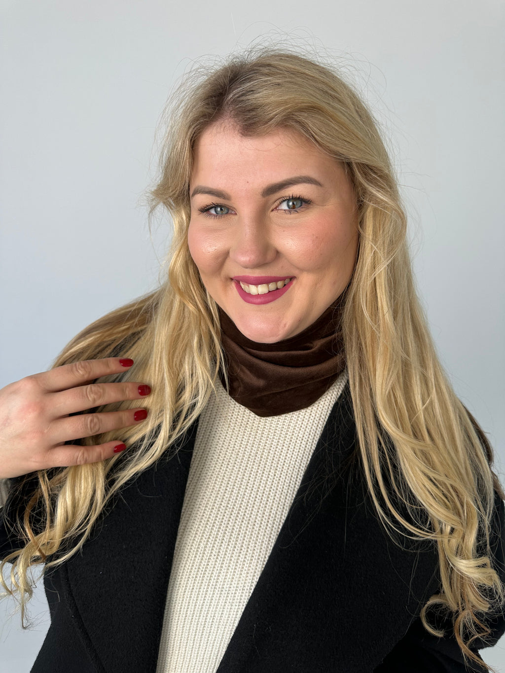 Šokoladinė veliūro mova