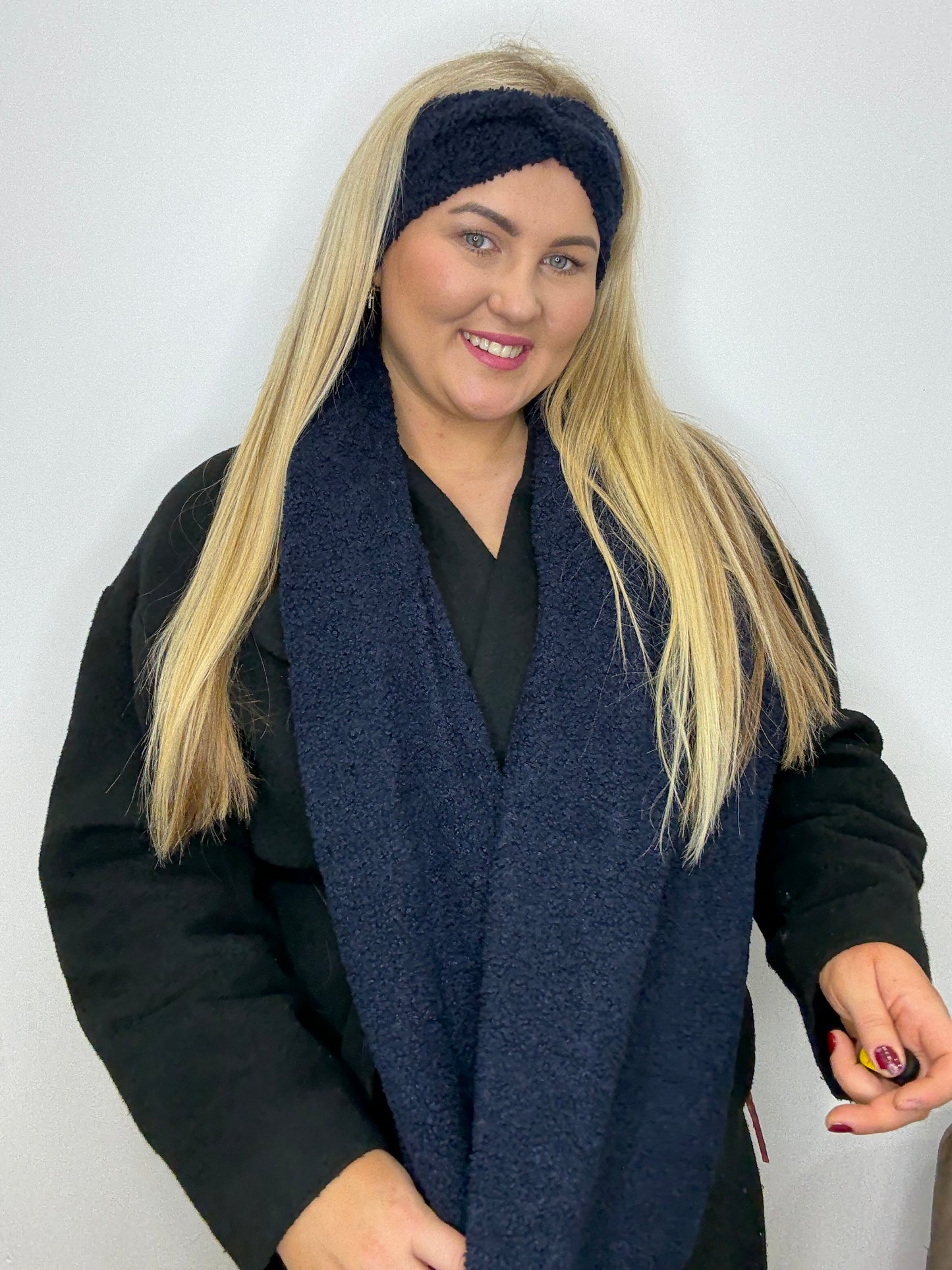 Tamsiai mėlyna Teddy 🧸 galvajuostė