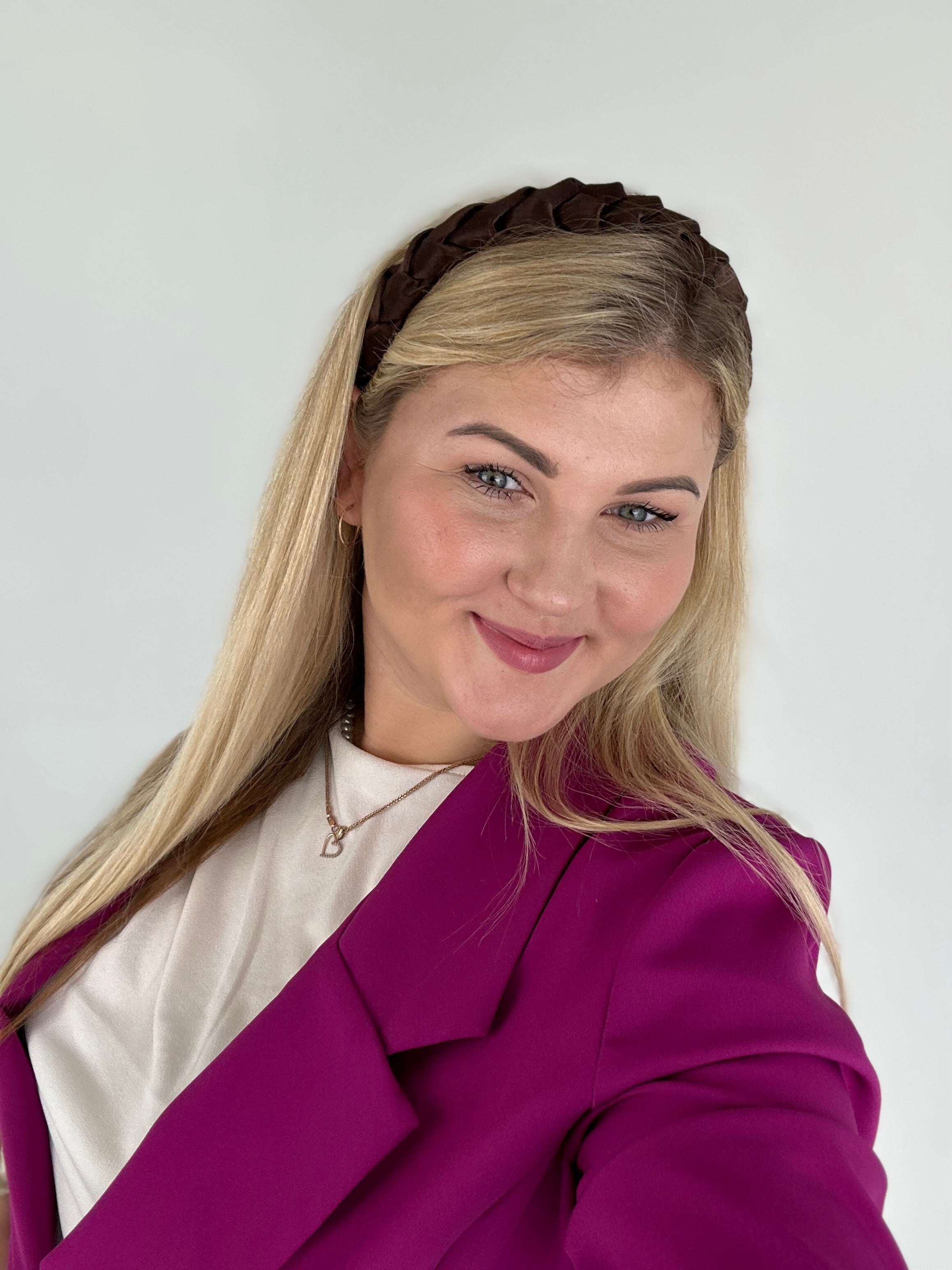 Šokoladinis su blizgesiu pintas lankelis 🤎