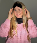 Merino vilnos juoda galvajuostė
