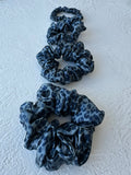 Mėlyno leopardo rašto 100% natūralaus Itališko mulberry šilko gumelė