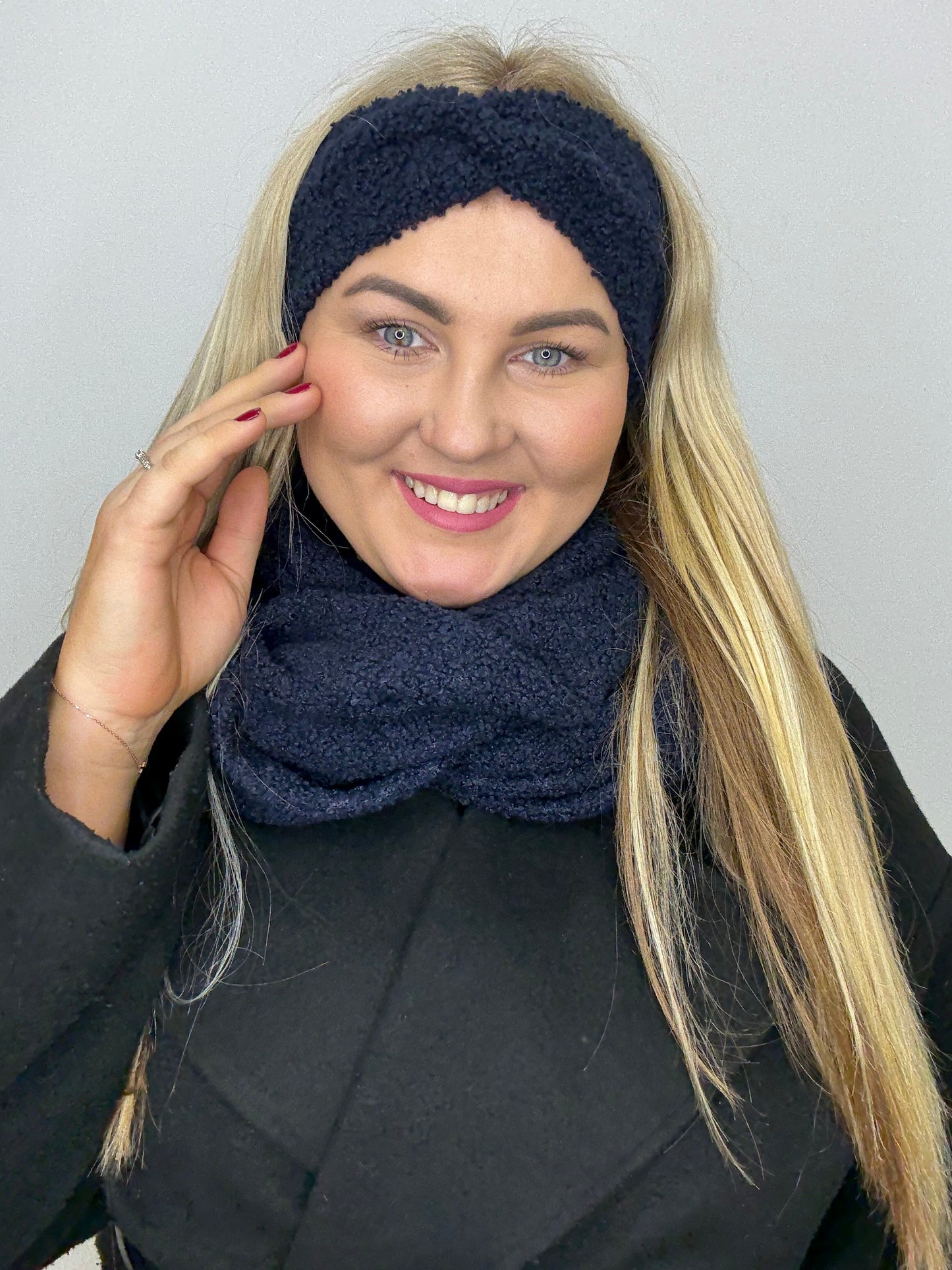 Tamsiai mėlyna Teddy 🧸 galvajuostė