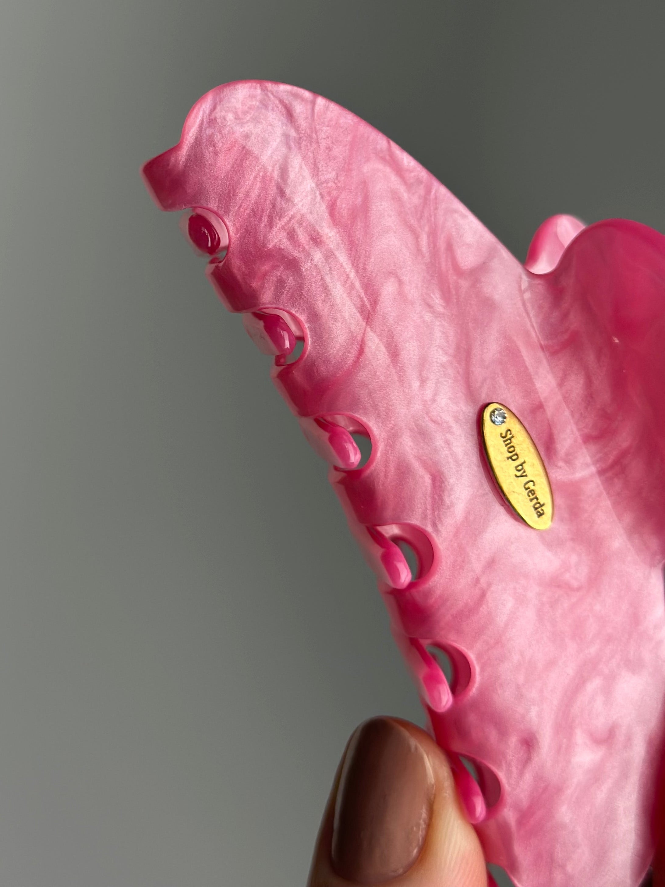 Celiuliozės acetato ciklameno marble kapkap 10cm