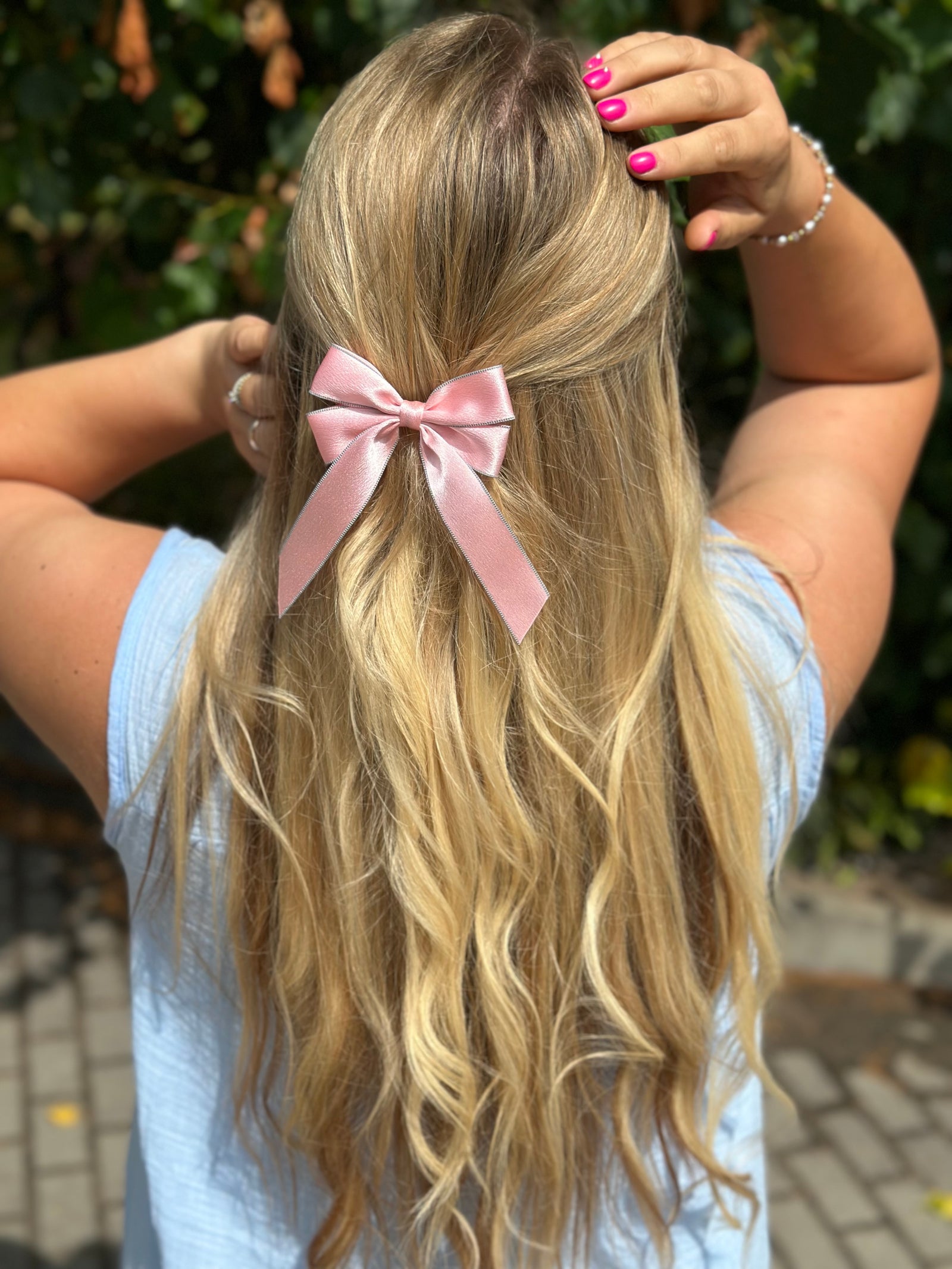 Baby pink kaspinukas