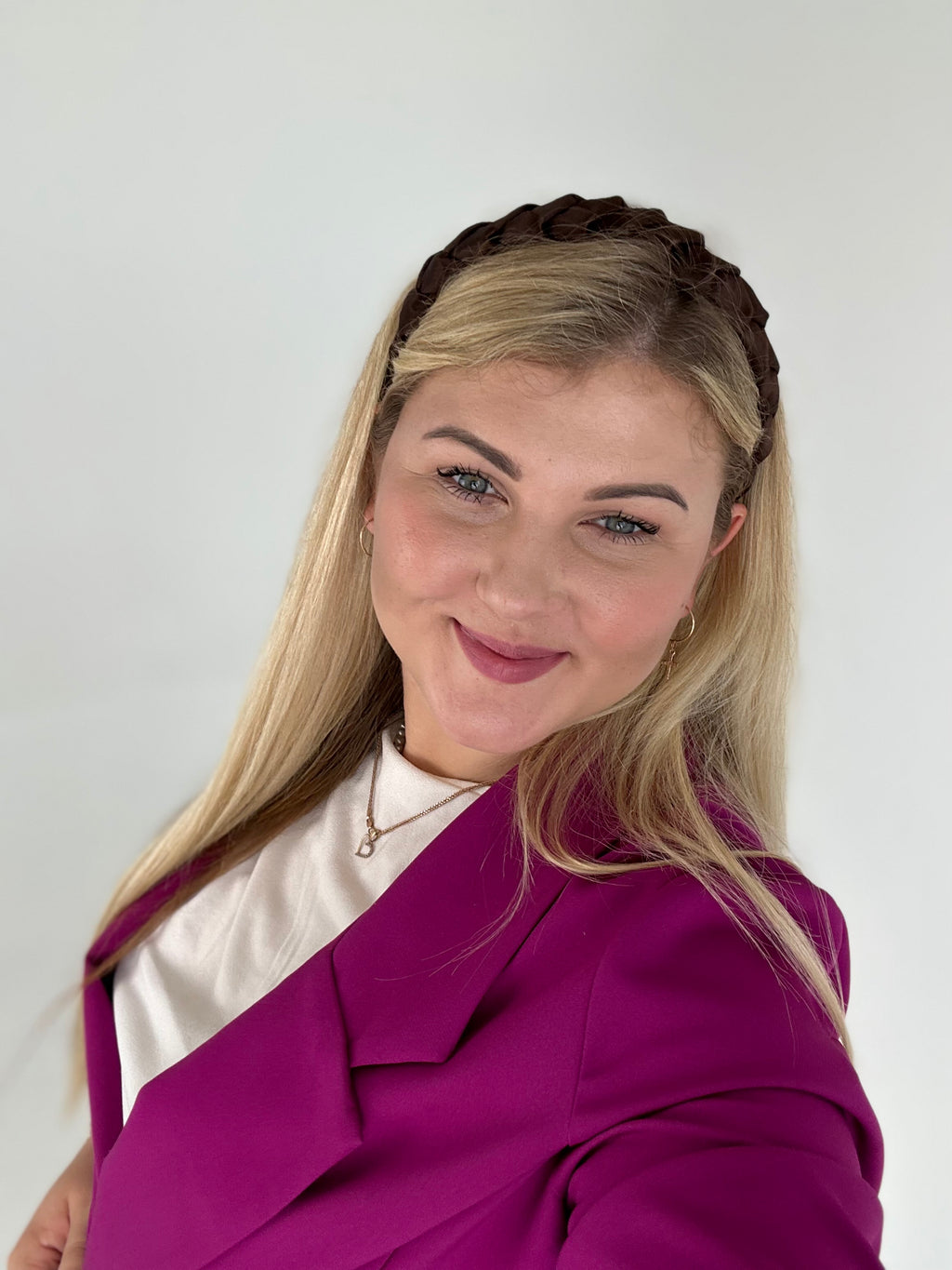 Šokoladinis su blizgesiu pintas lankelis 🤎