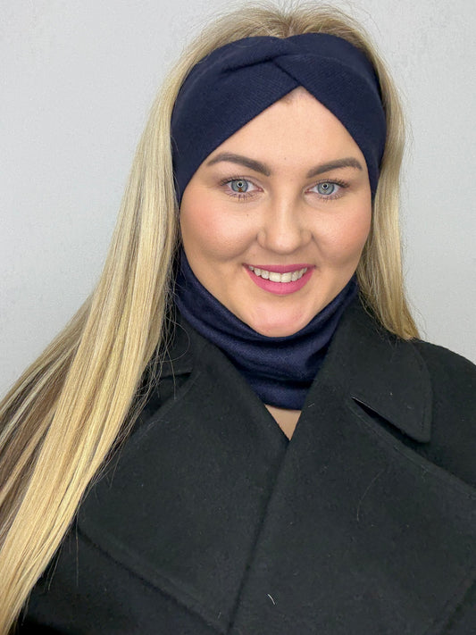 Merino vilnos tamsiai mėlyna mova💙