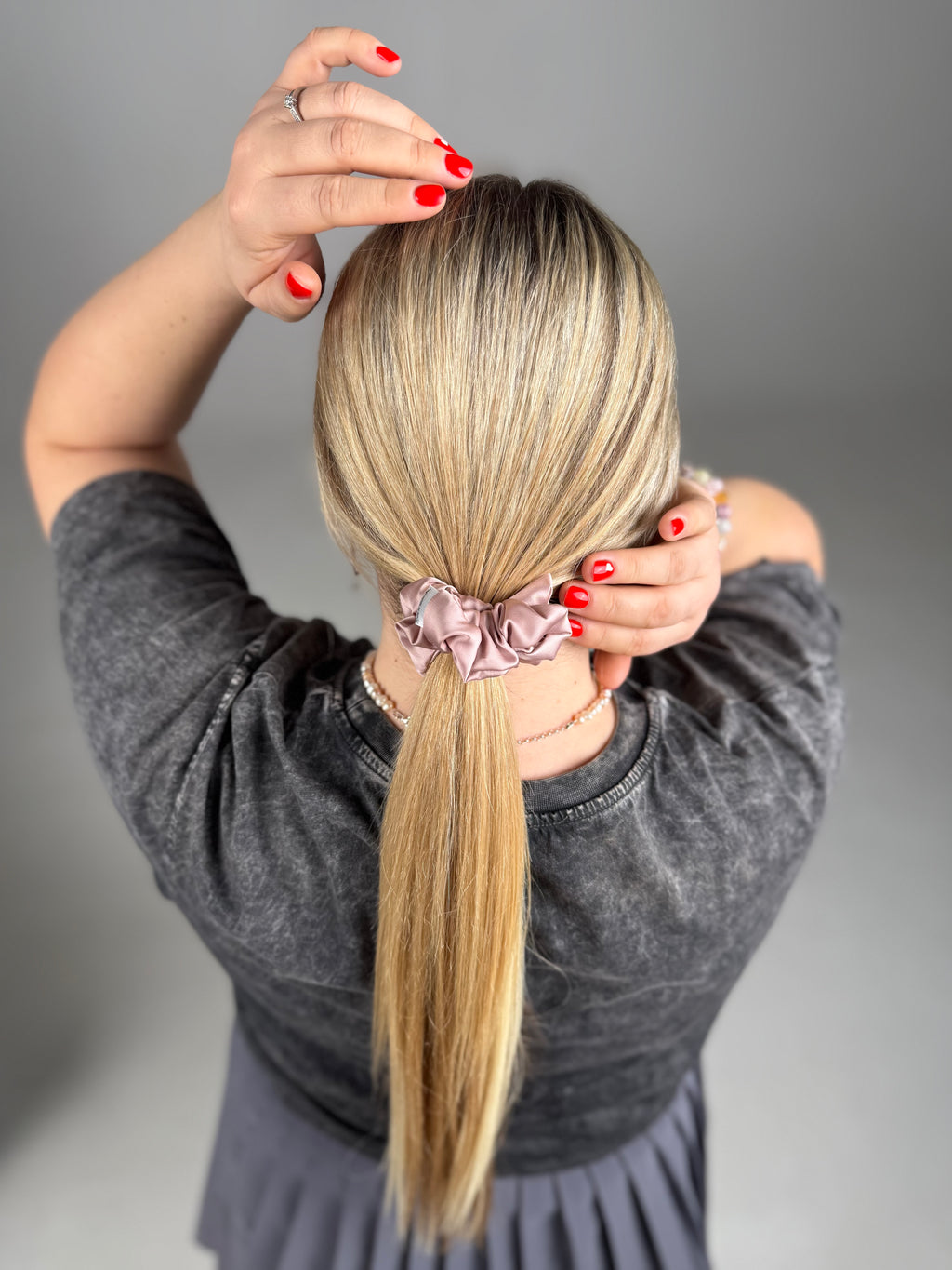 Armani šilko gumelė | PELENŲ ROŽINĖ