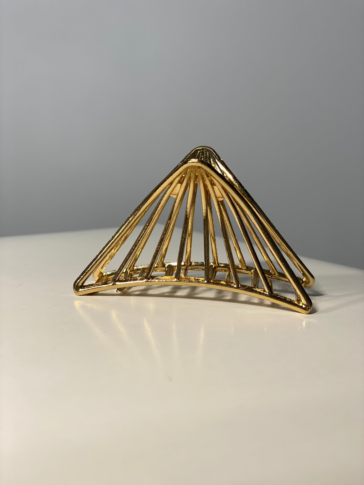 Auksinis metalinis KapKap “Triangle line” 7,5cm