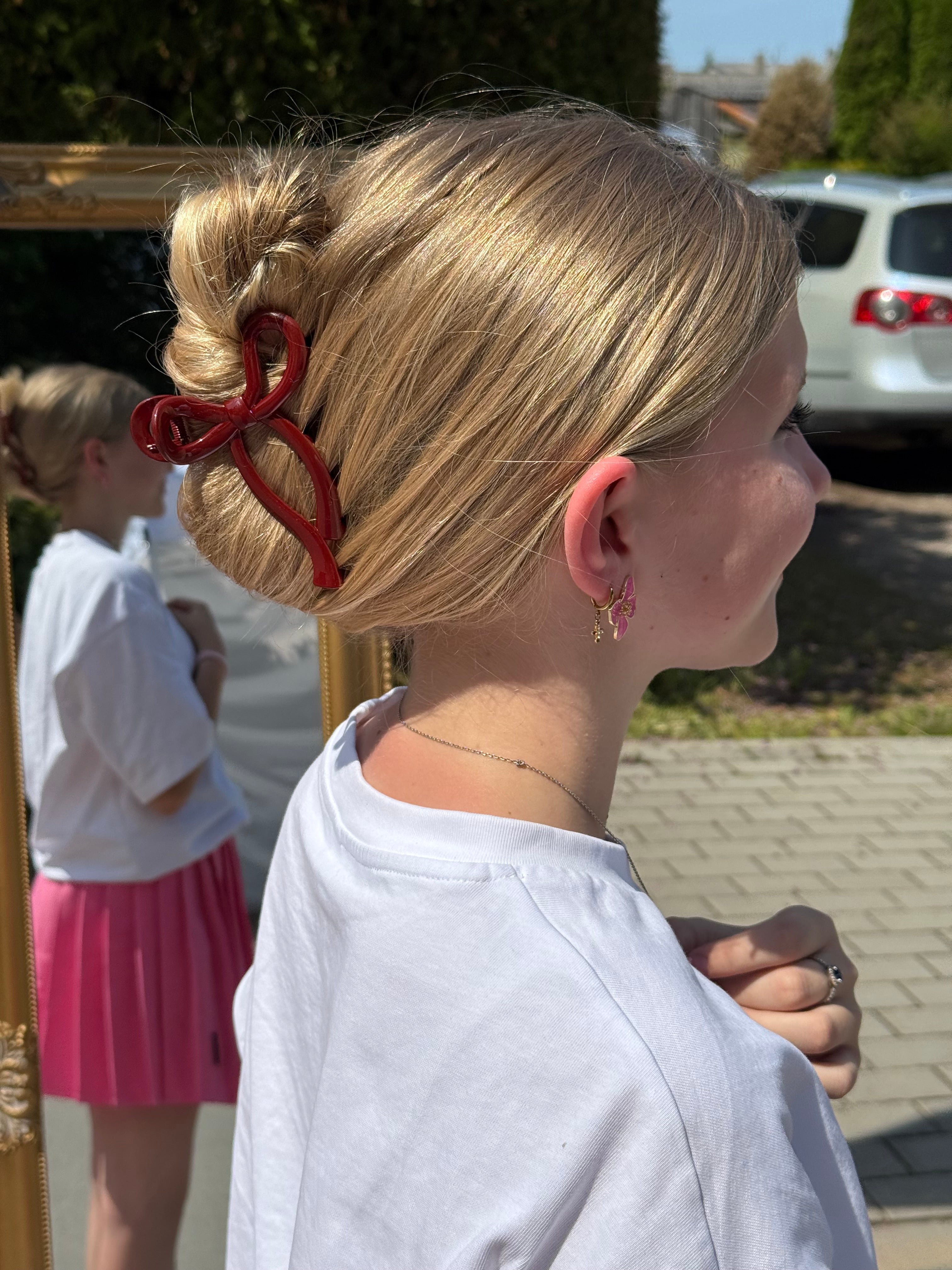 Bordo kaspinas kapkap segtukas