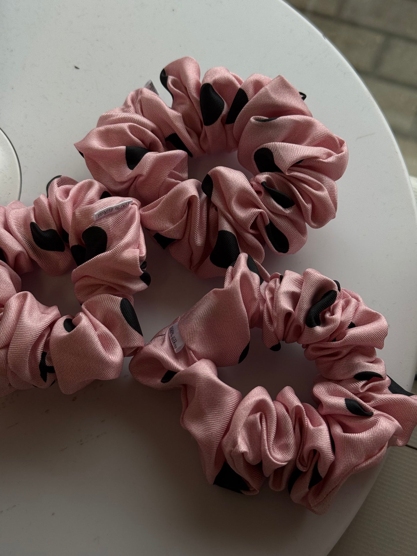 Kolekcinio 100% šilko rožinė matinė natūralaus šilko gumelė