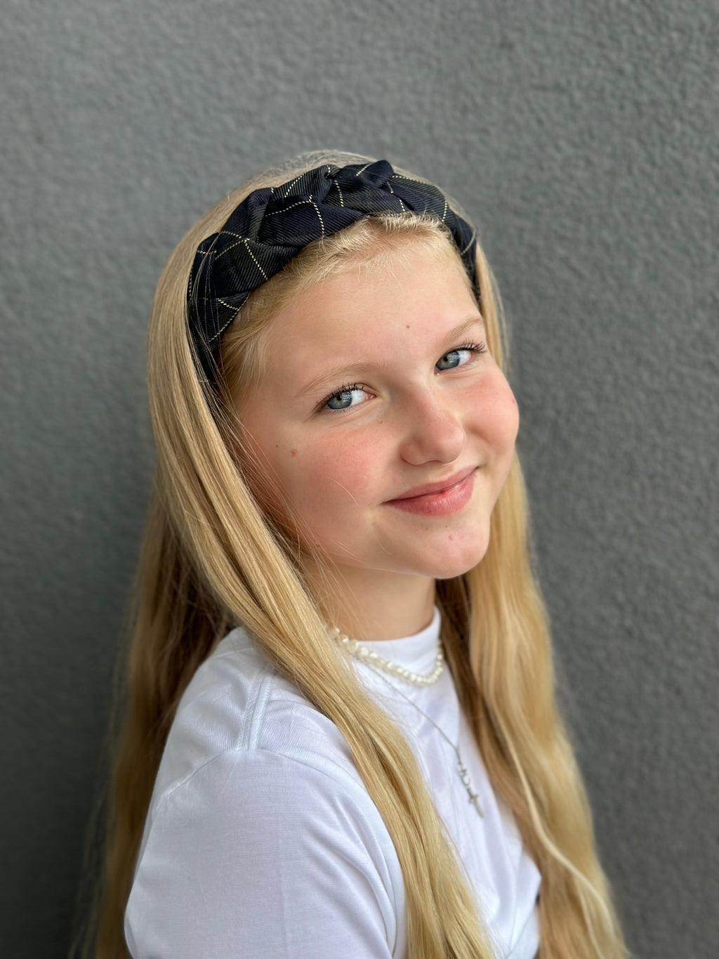 Tamsiai žalias languotas lankelis 💚