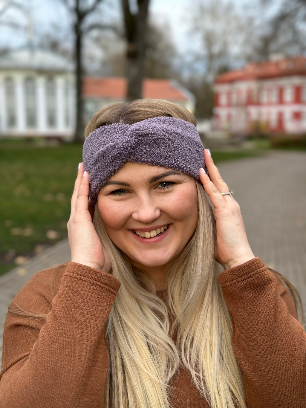 Pelenų alyvinė Teddy 🧸 galvajuostė
