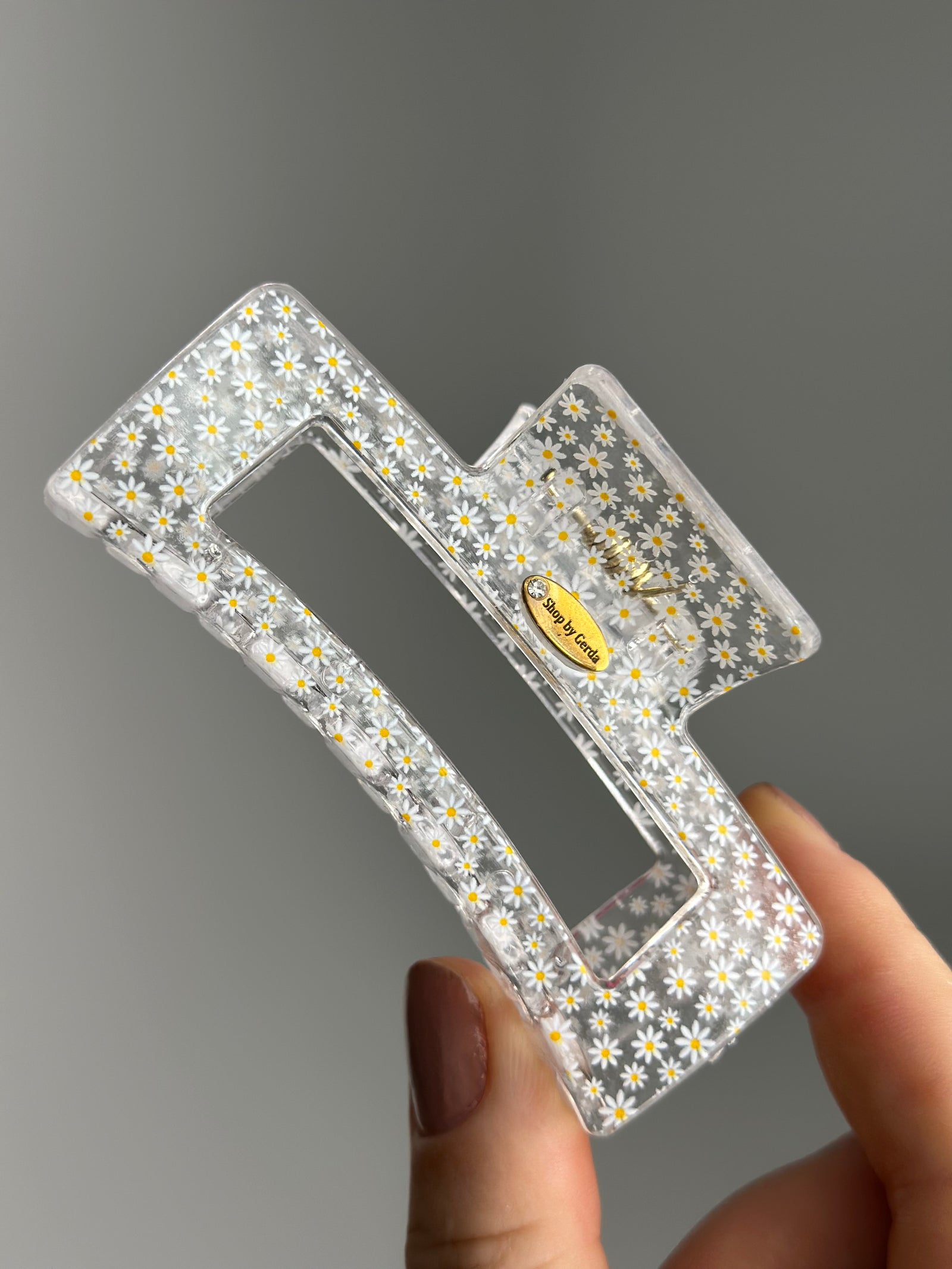 Skaidrus KapKap su ramunėlėmis 8,5cm