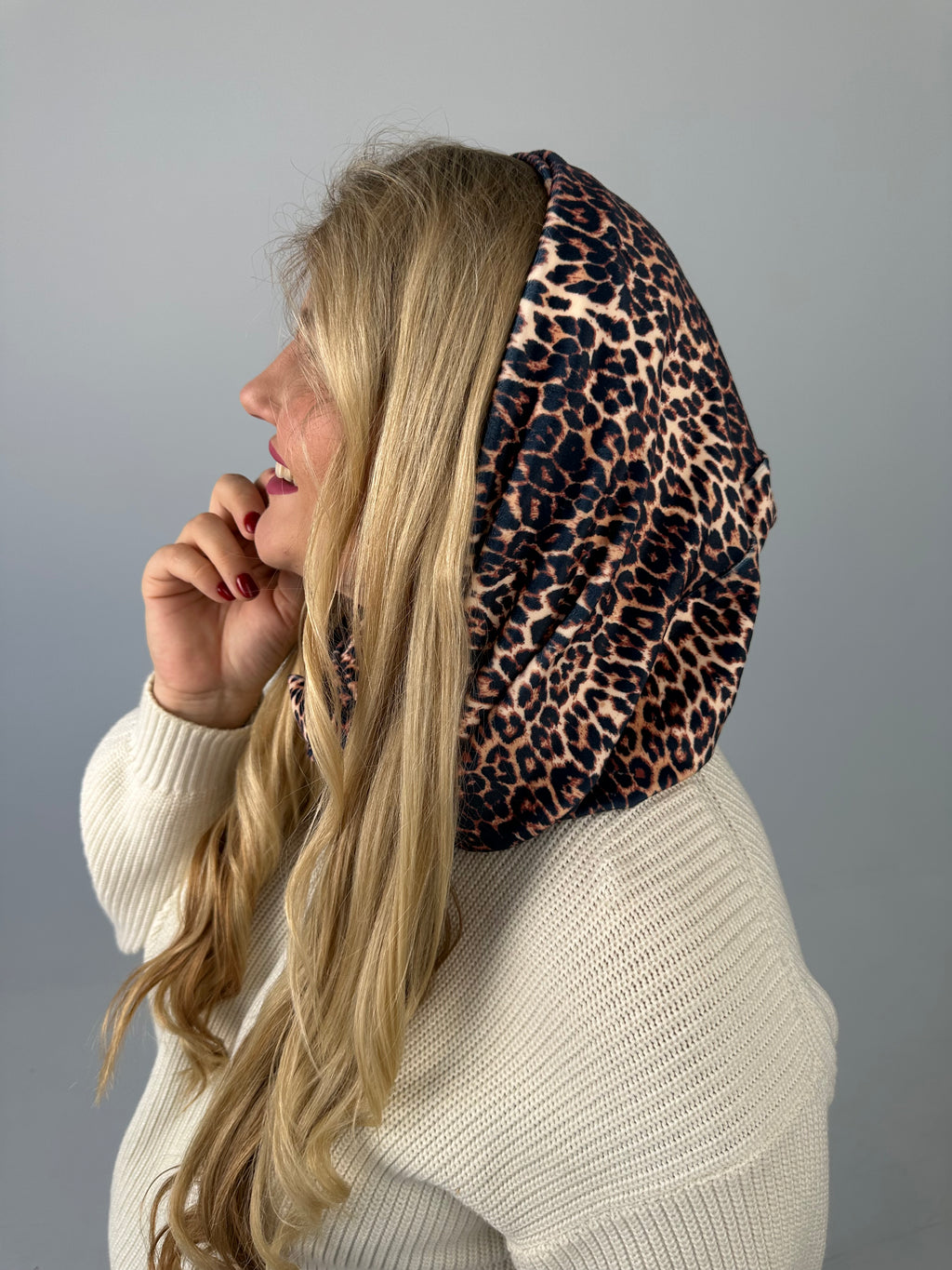 Leopardo veliūro šalikas 🐆