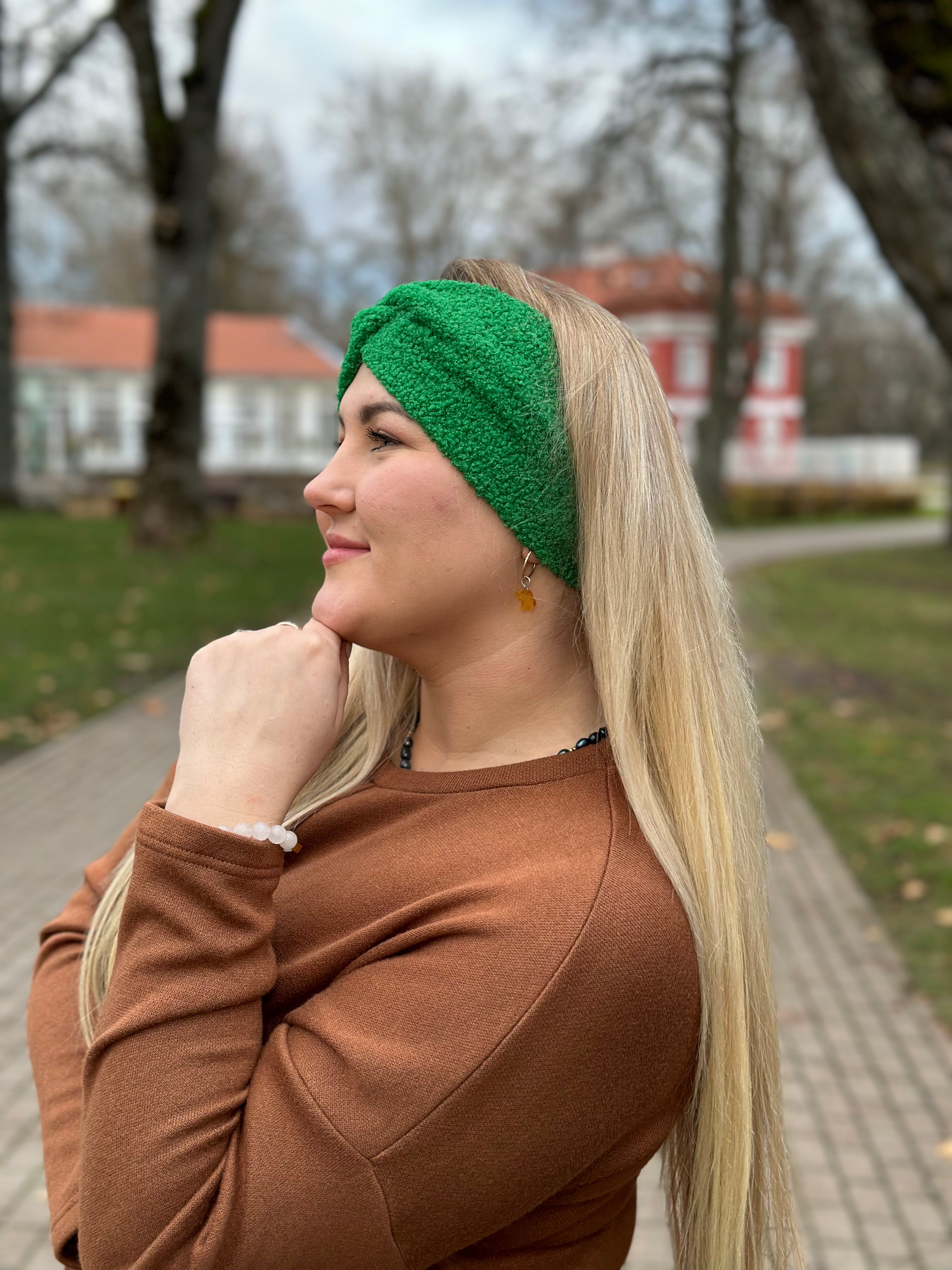 Žalia Teddy 🧸 galvajuostė