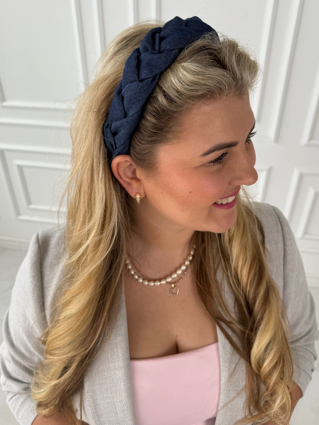 Džinsinis mėlynas lankelis 💙