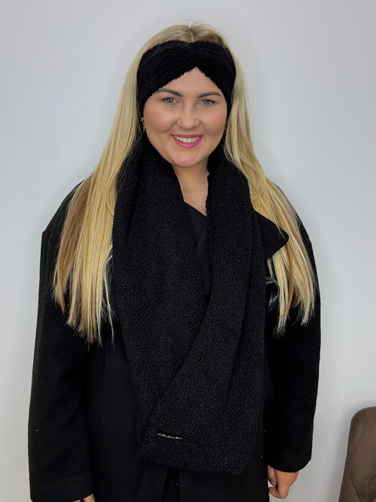 Juodas Teddy🧸 šalikas