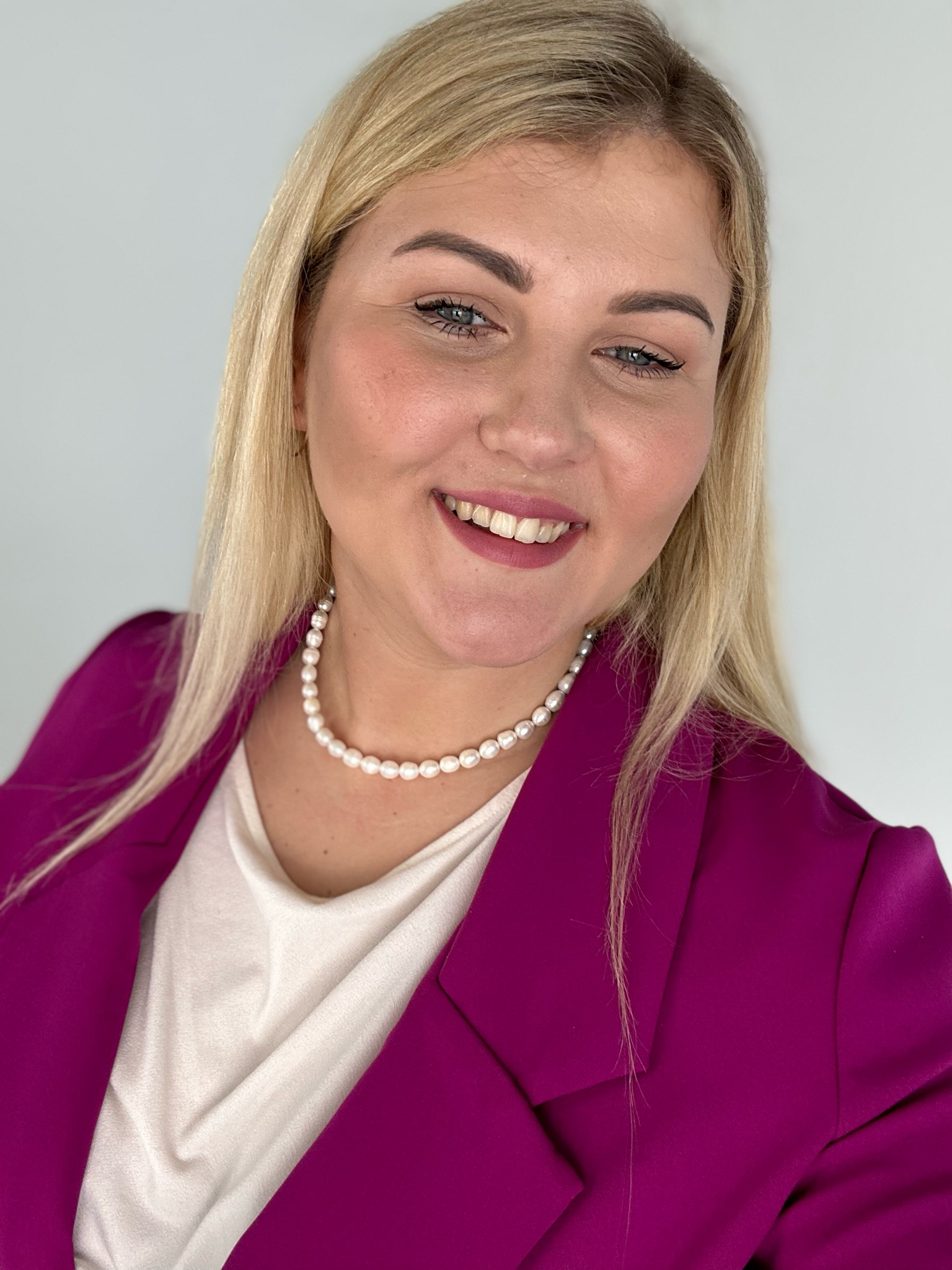 Natūralių gėlavandenių perlų vėrinys