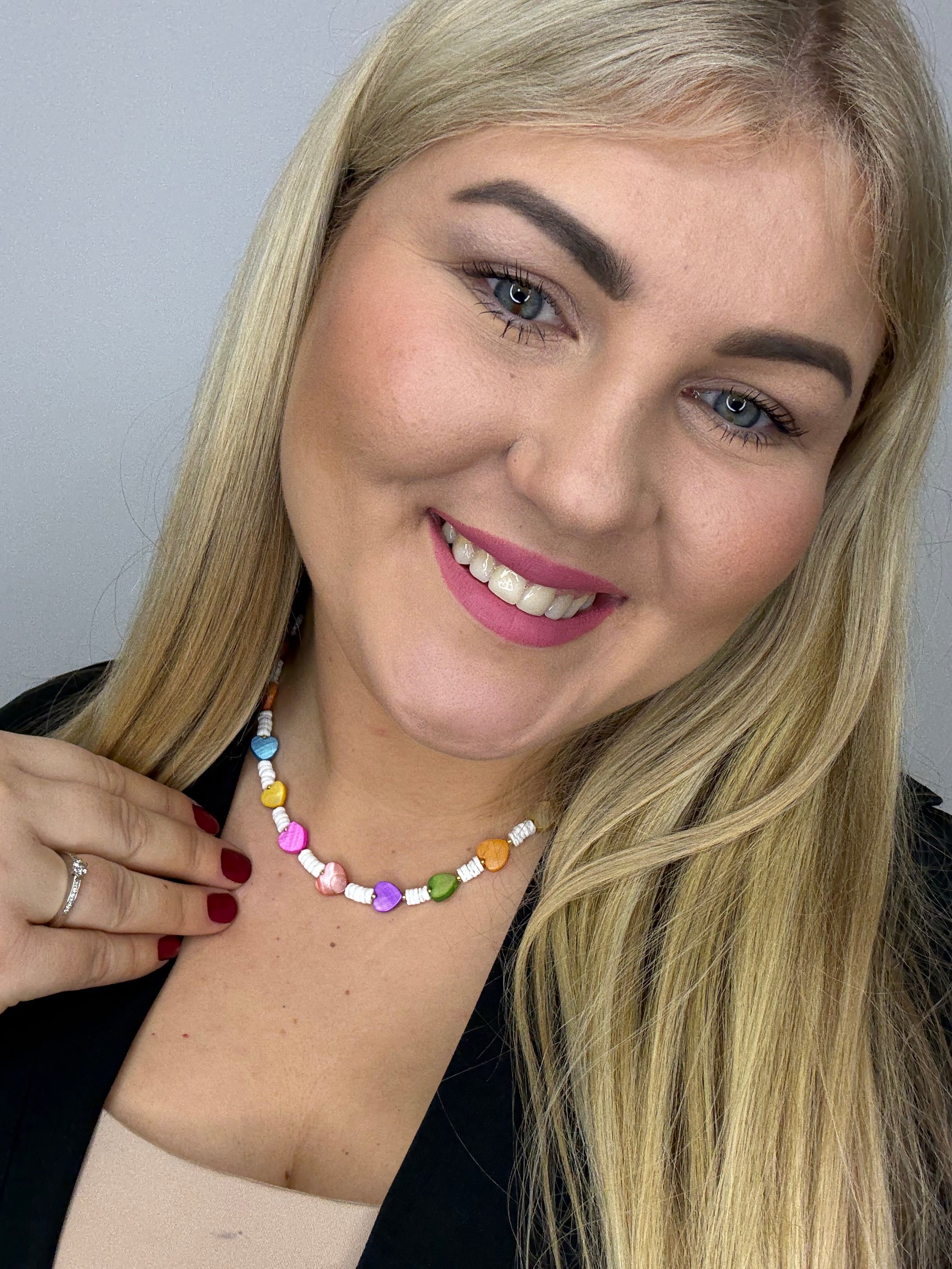 Natūralių kriauklyčių vėrinys 💜❤️💚🩷