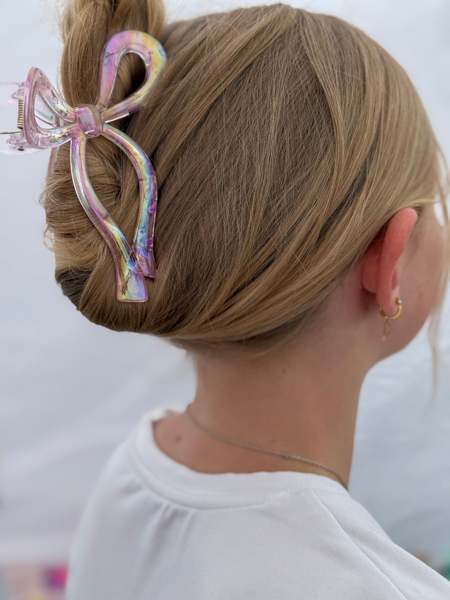 Perlamutrinis rožinis kapkap kaspinas didesnis