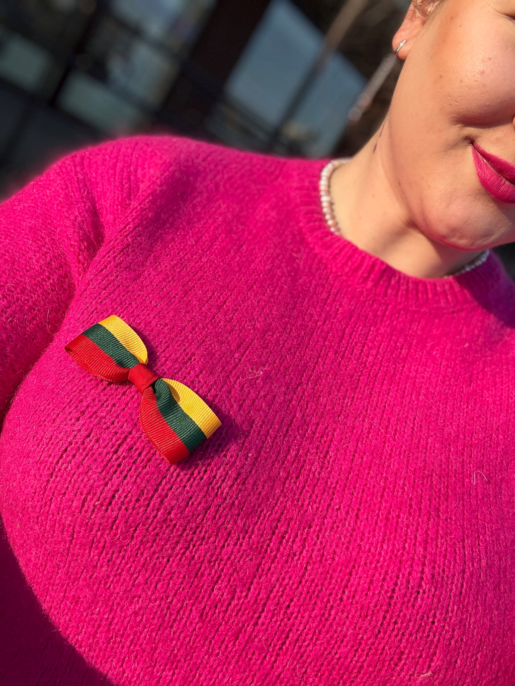 Lietuvos vėliavos spalvų sagė  🇱🇹