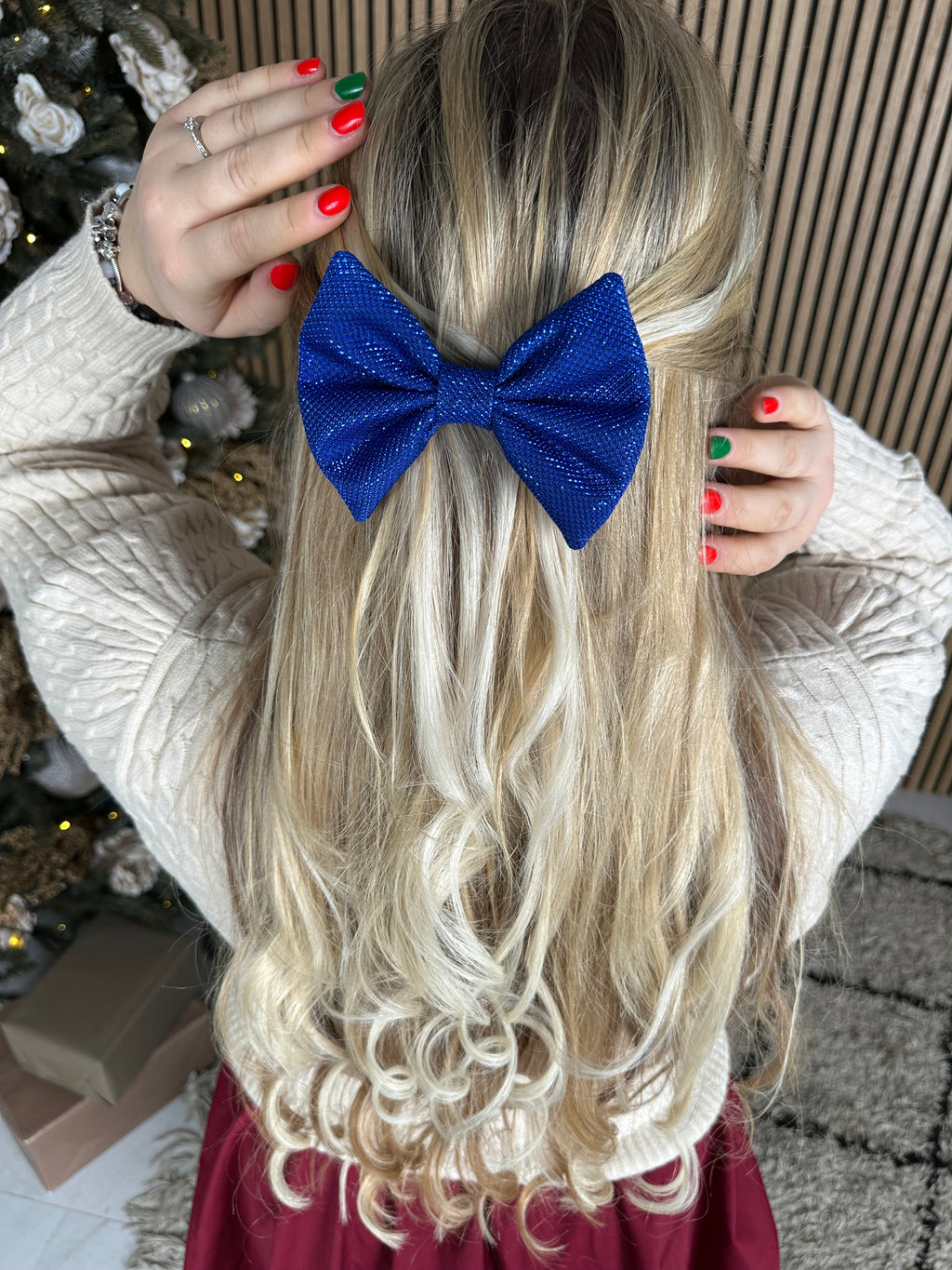 Karališkos mėlynos žėrintis kaspinas💙