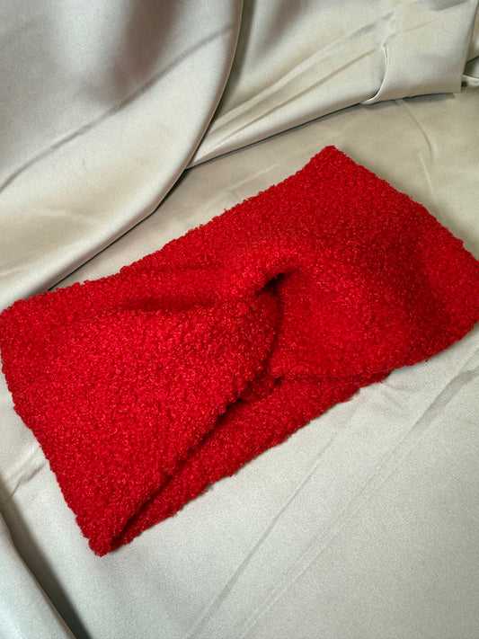 Raudona Teddy 🧸 galvajuostė