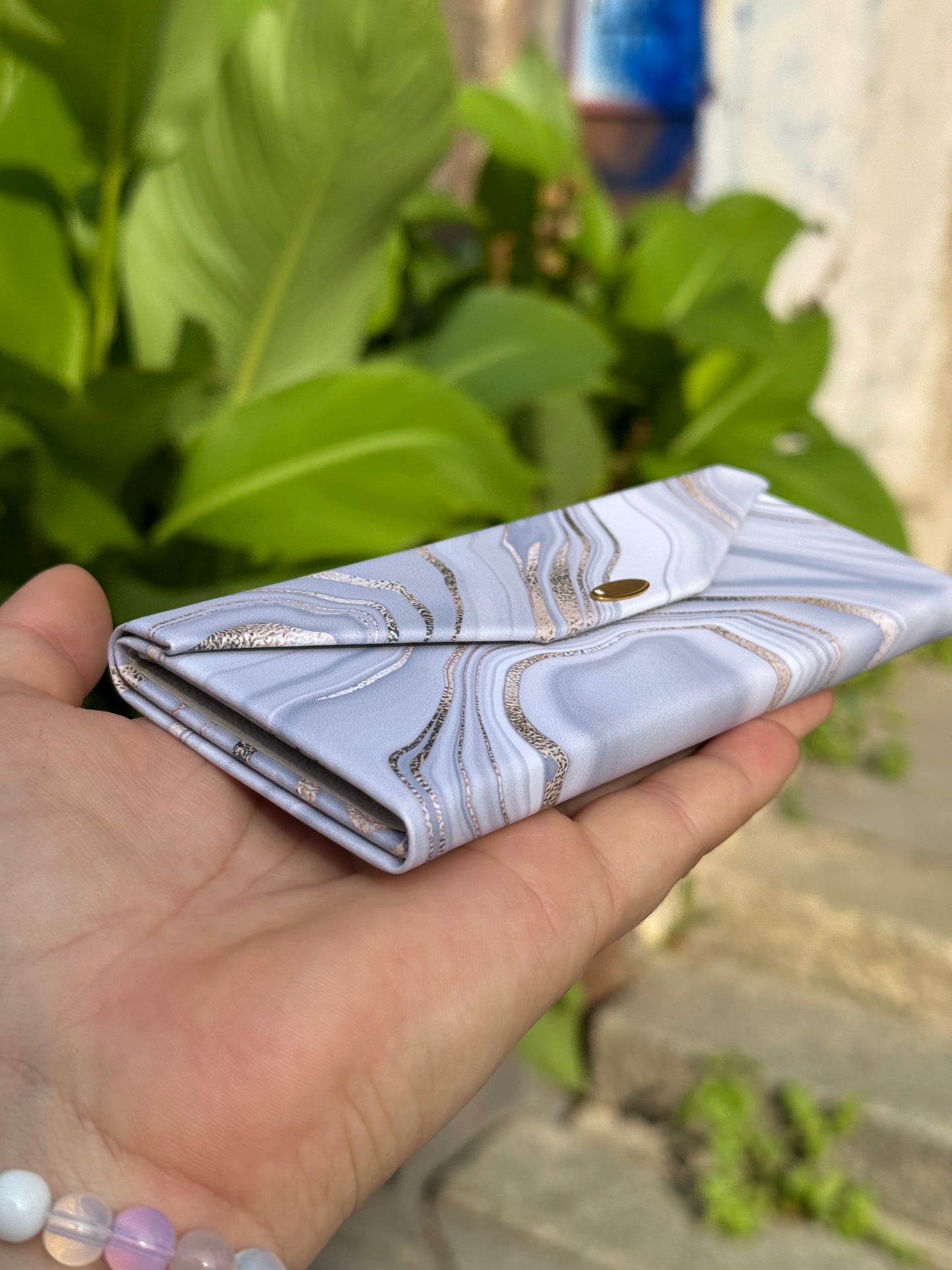 Akinių dėklas transformeris ‘Grey marble’