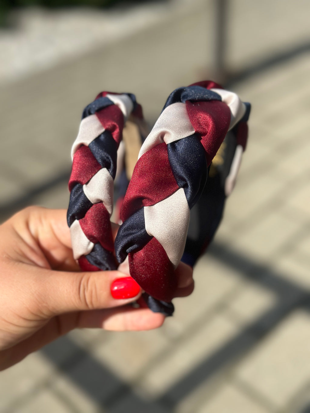 Bordo, mėlyna, kreminė su blizgesiu ❤️💙🤍