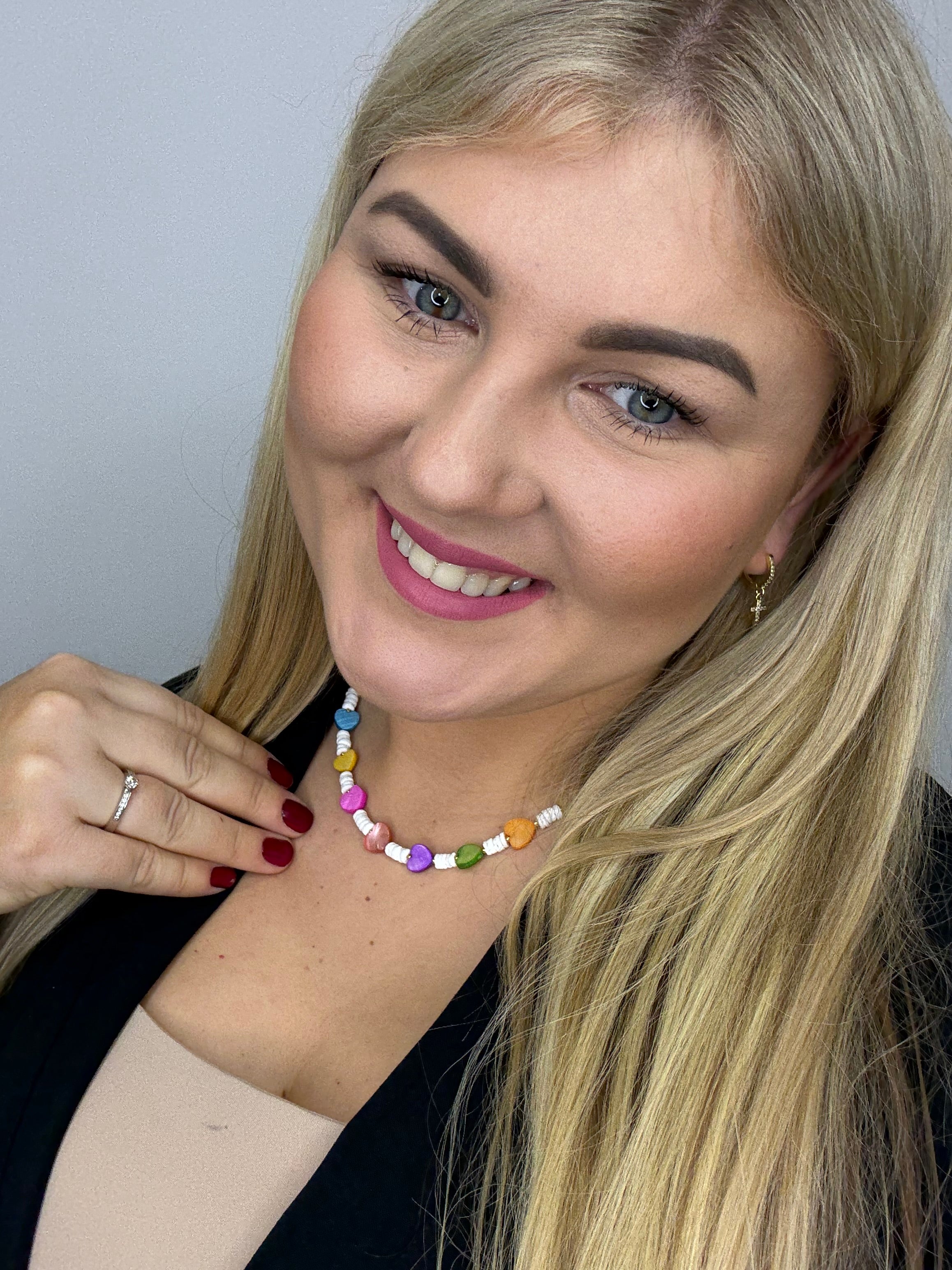 Natūralių kriauklyčių vėrinys 💜❤️💚🩷