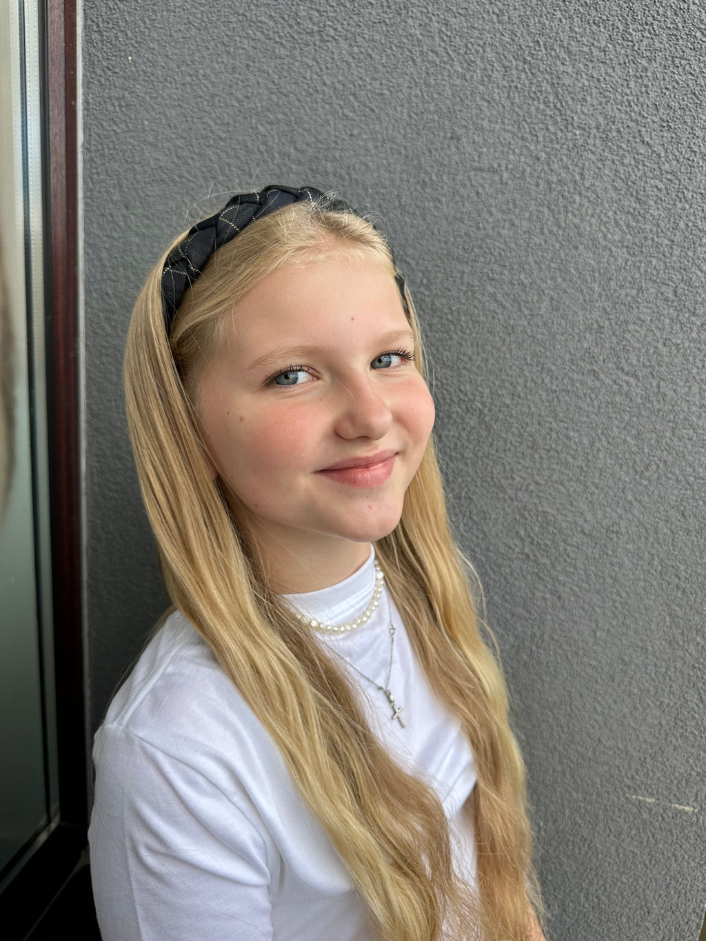 Tamsiai žalias languotas lankelis 💚