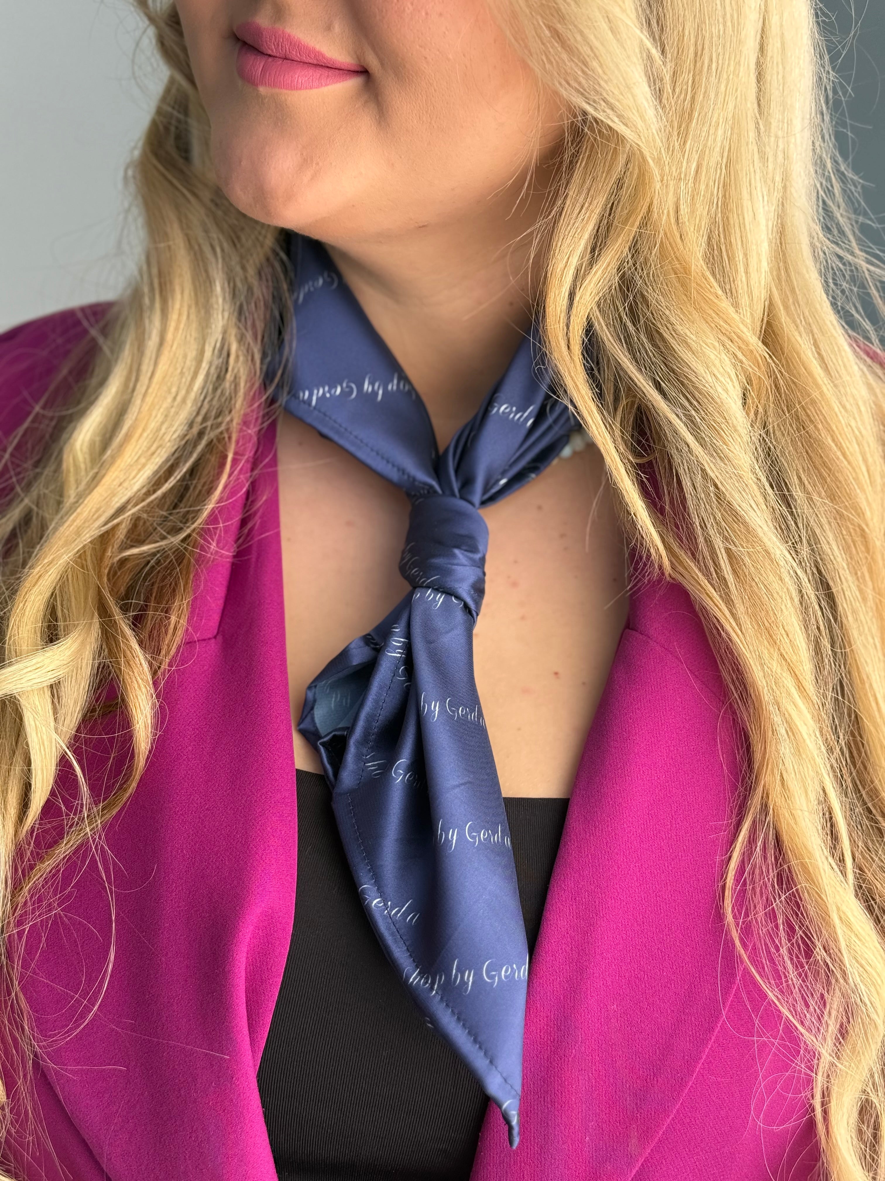 Tamsiai mėlyna skarelė | SBG dizainas