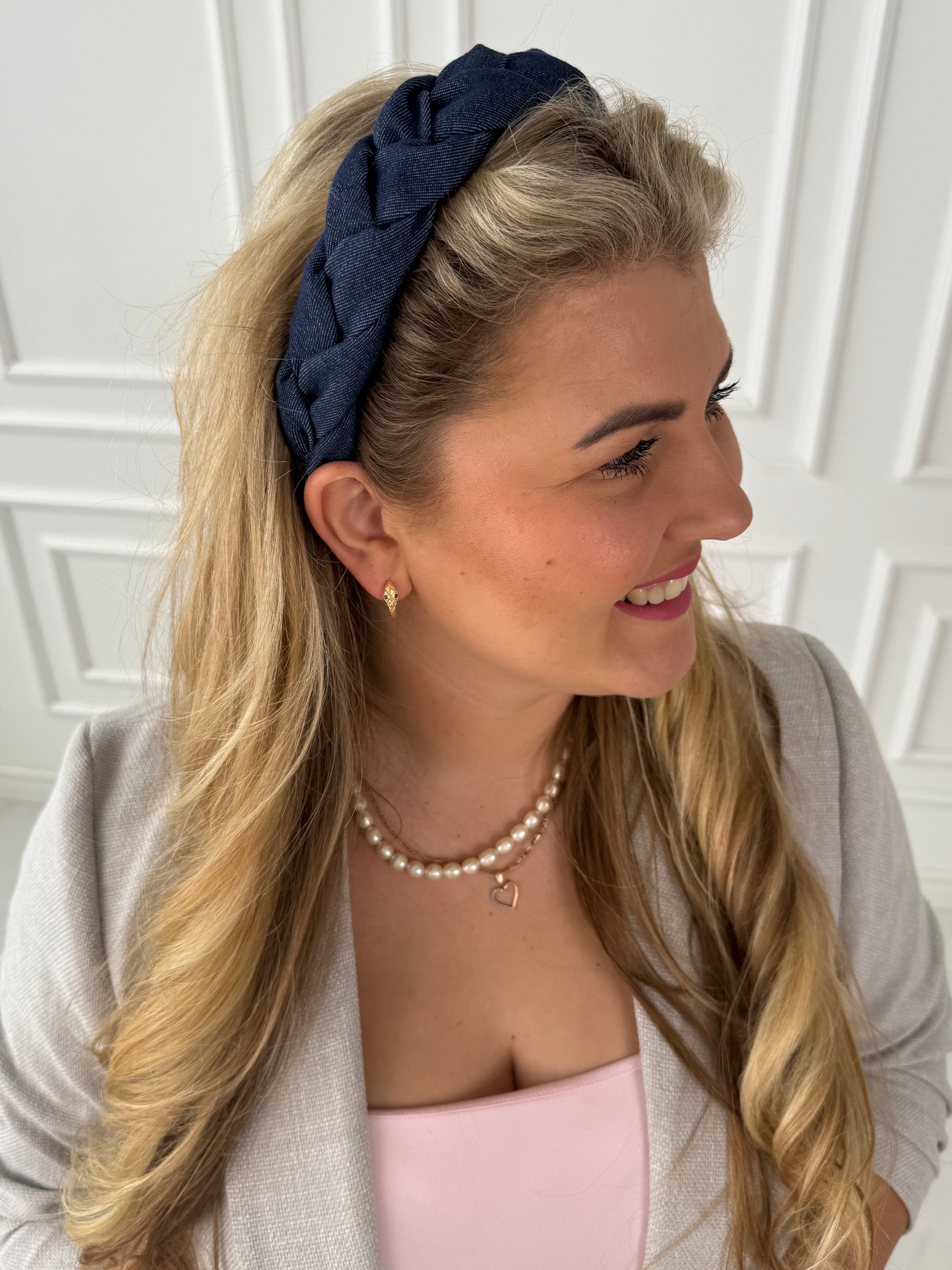 Džinsinis mėlynas lankelis 💙