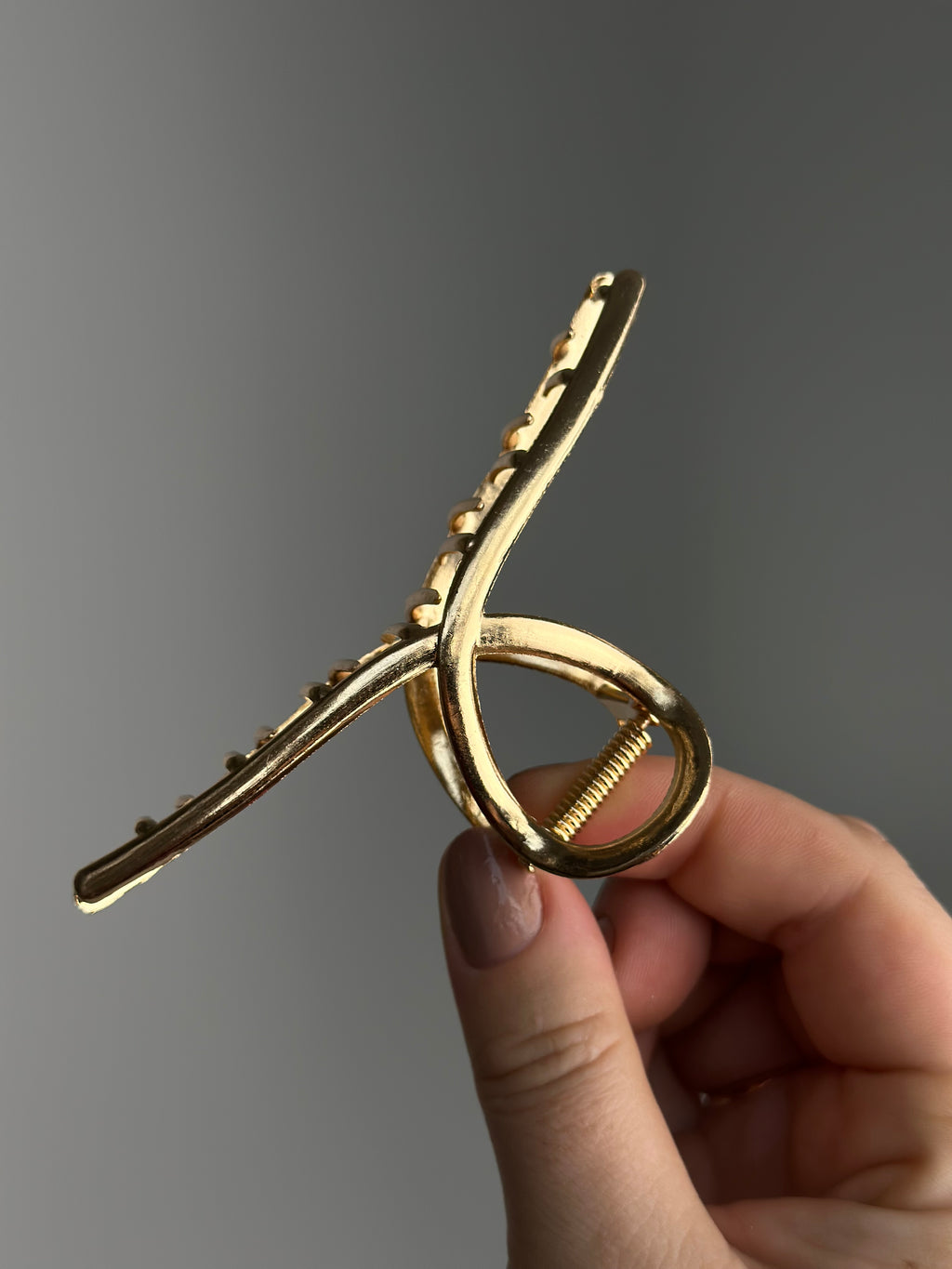 Auksinė metalinė kilpa KapKap 11cm