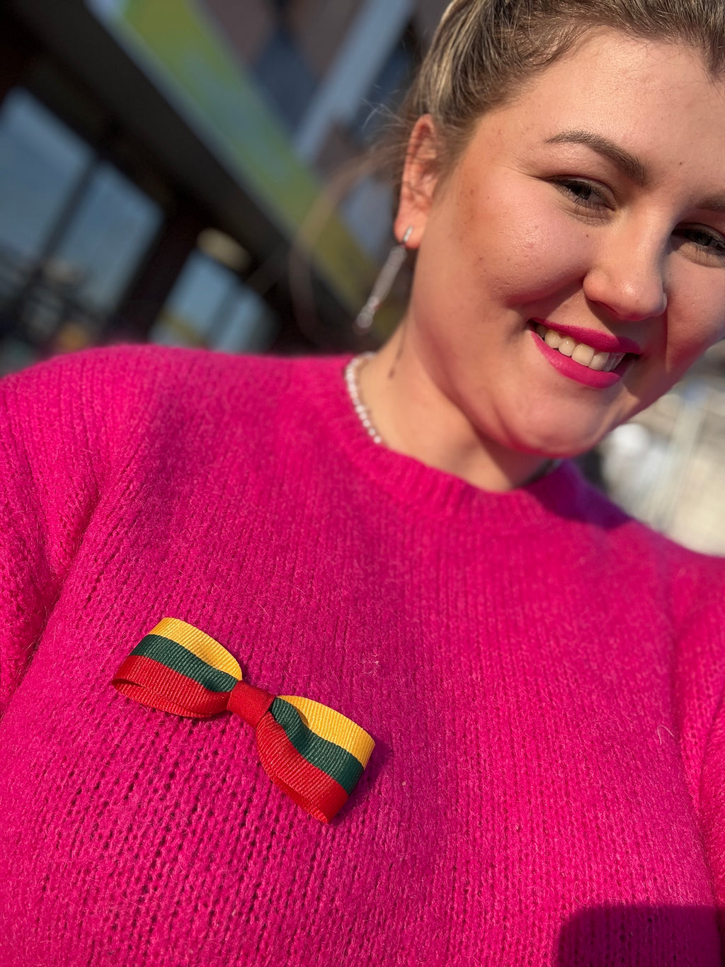 Lietuvos vėliavos spalvų sagė  🇱🇹
