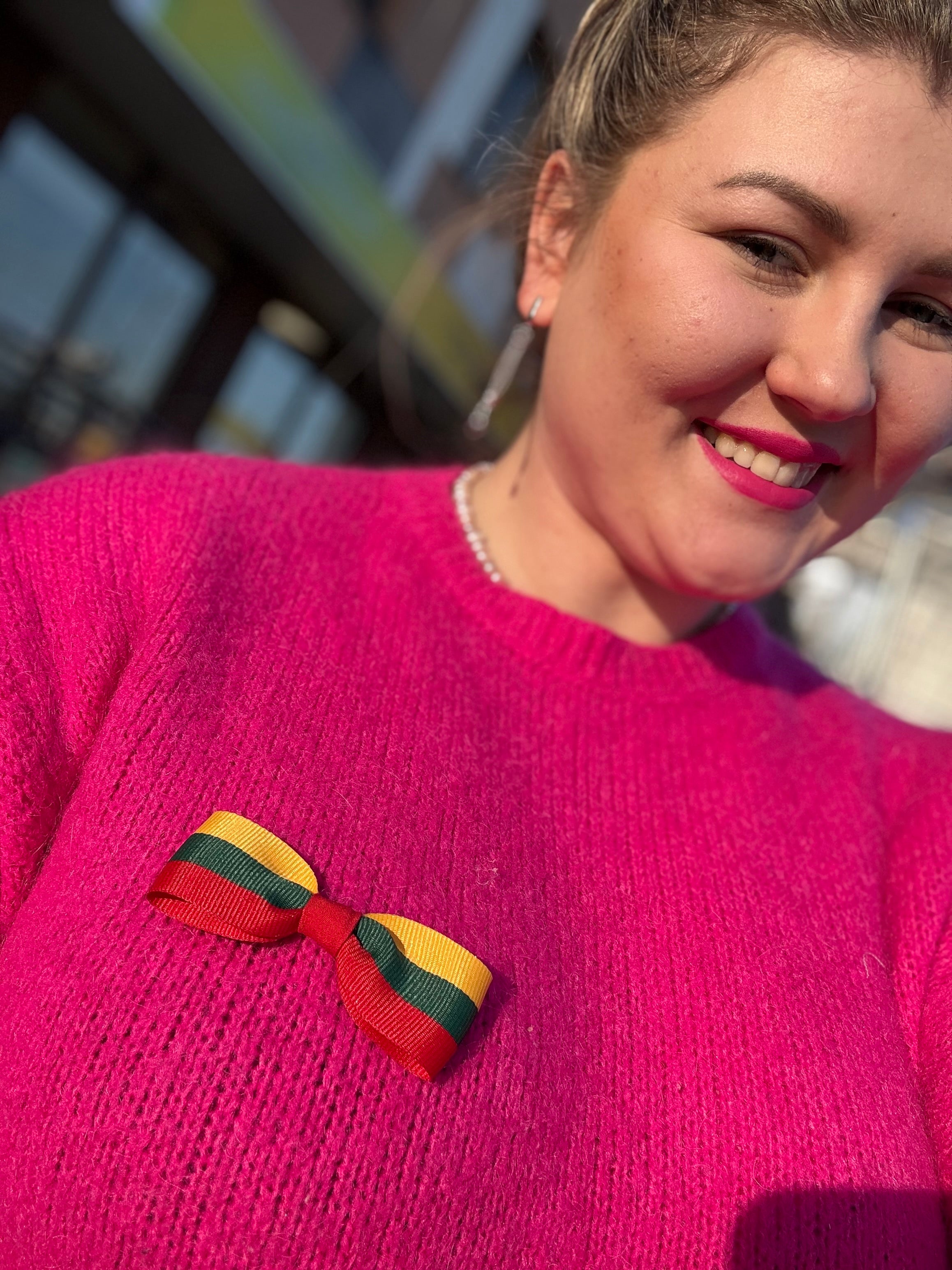 Lietuvos vėliavos spalvų sagė  🇱🇹