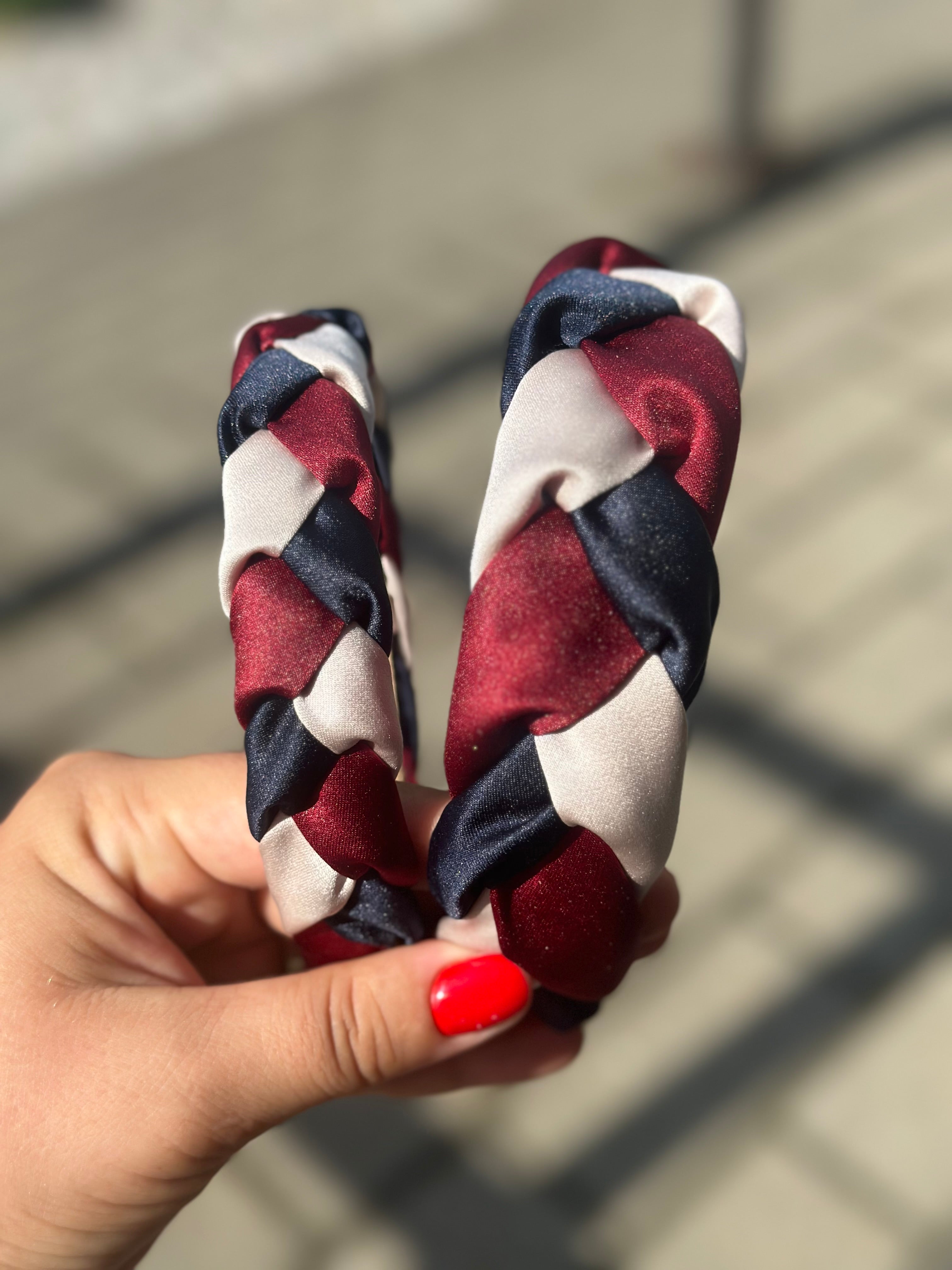 Bordo, mėlyna, kreminė su blizgesiu ❤️💙🤍