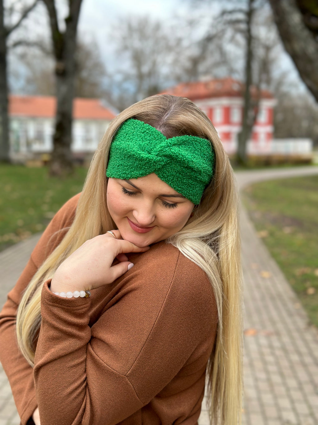 Žalia Teddy 🧸 galvajuostė