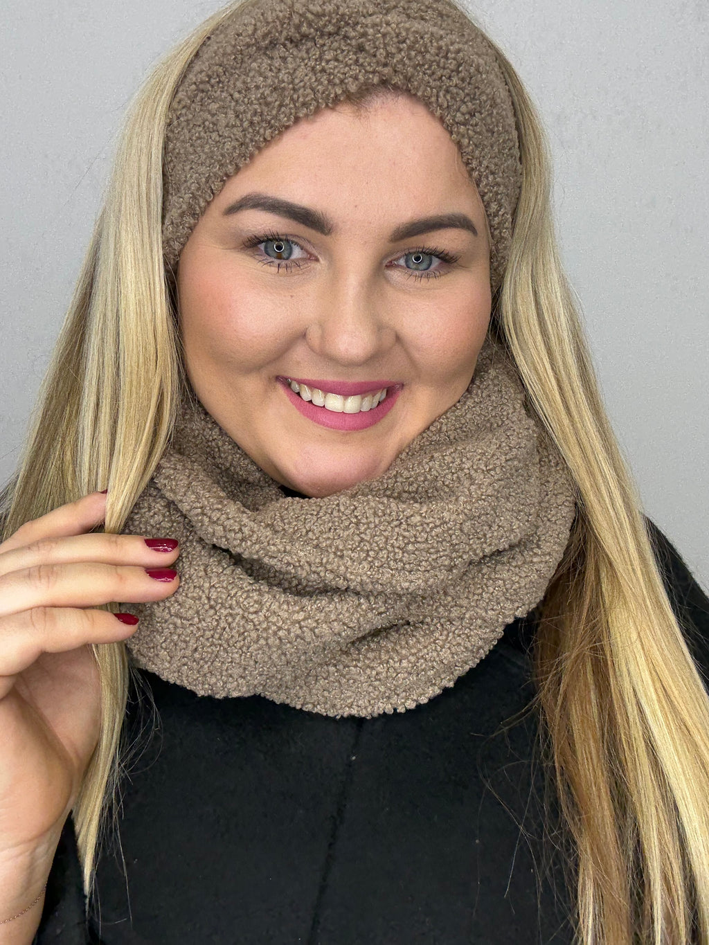 Latte Teddy 🧸 šalikas