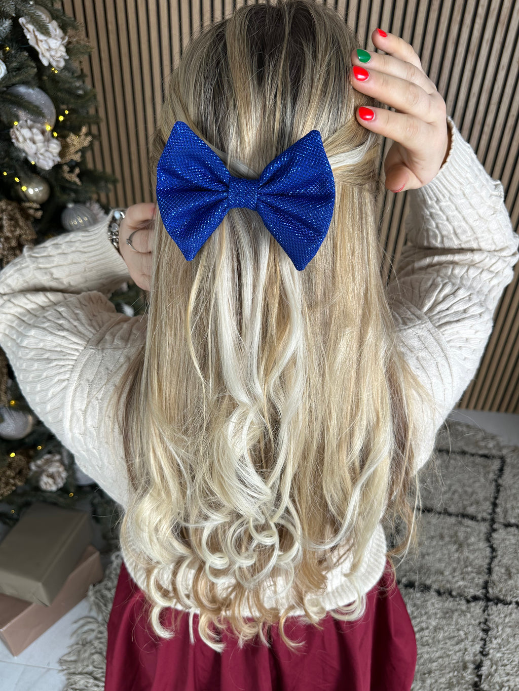 Karališkos mėlynos žėrintis kaspinas💙
