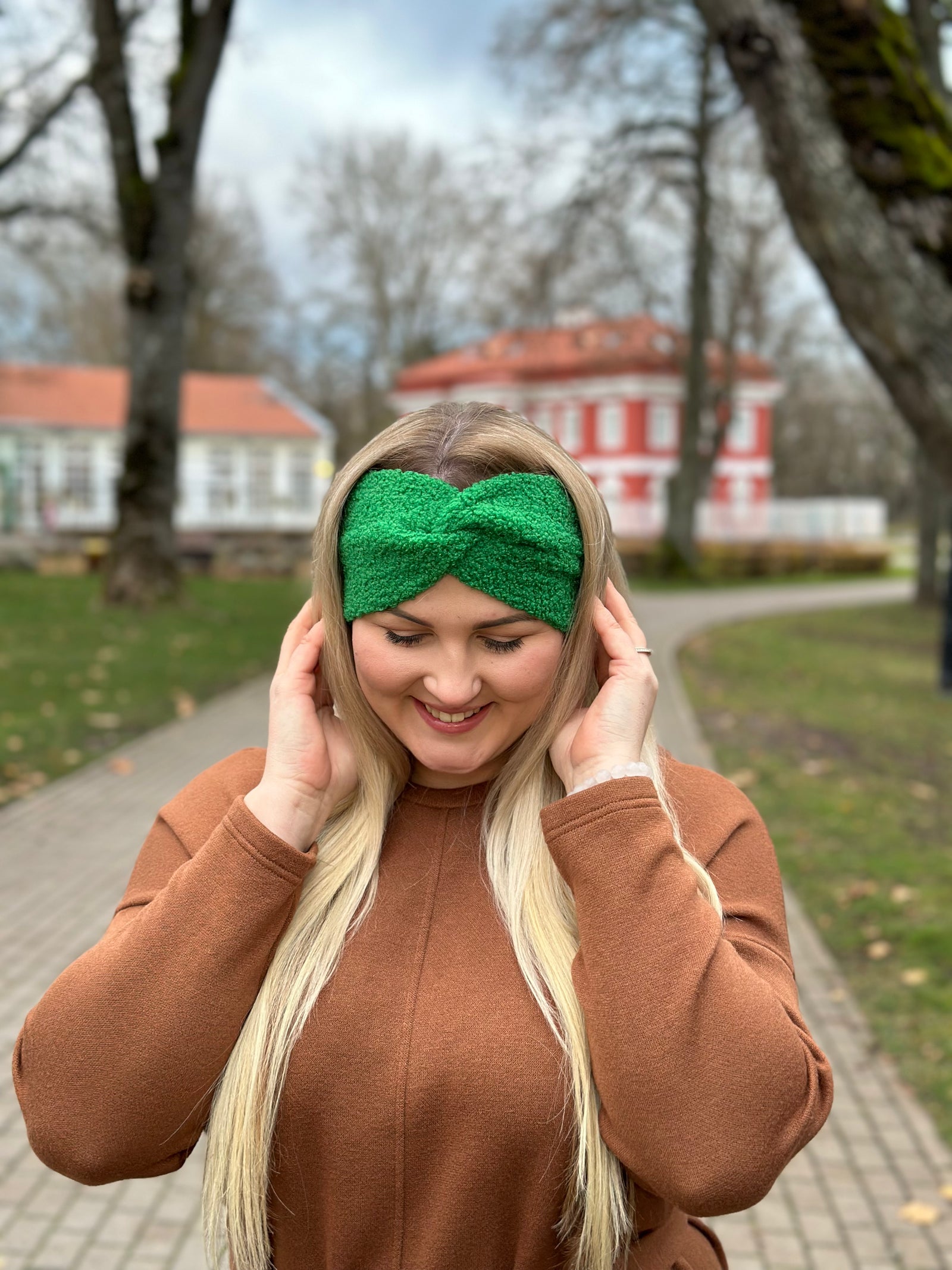 Žalia Teddy 🧸 galvajuostė