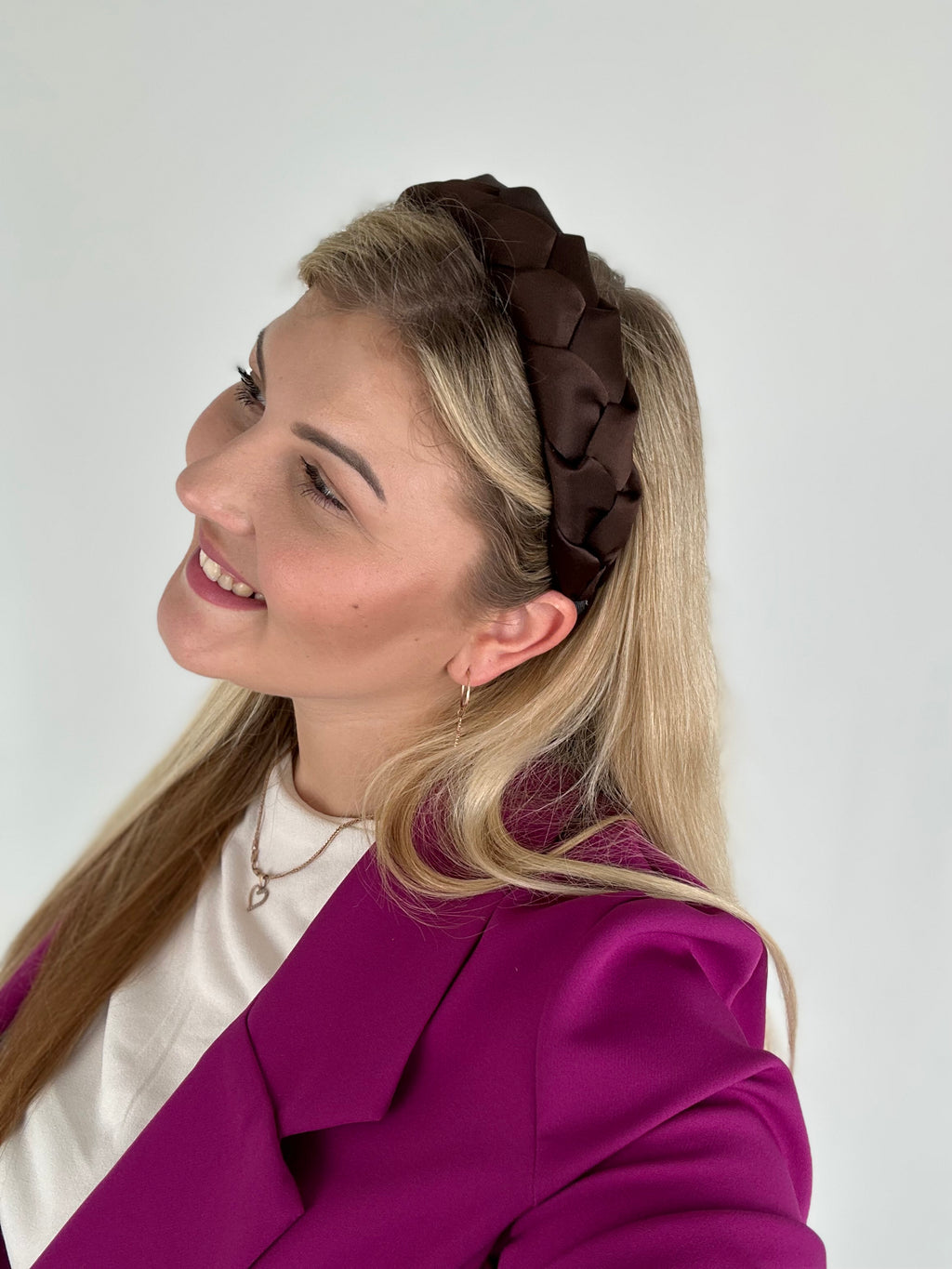 Šokoladinis su blizgesiu pintas lankelis 🤎