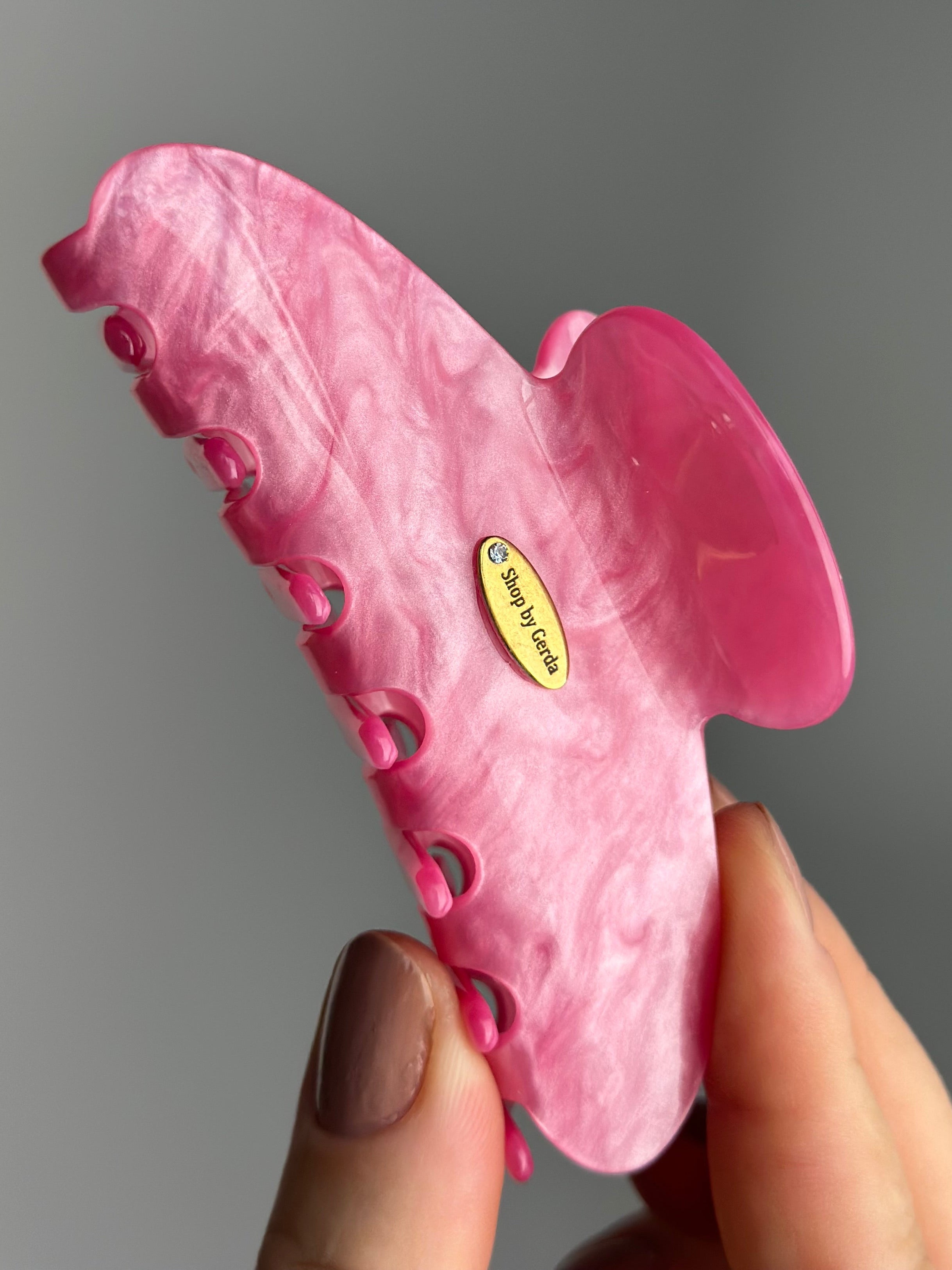 Celiuliozės acetato ciklameno marble kapkap 10cm